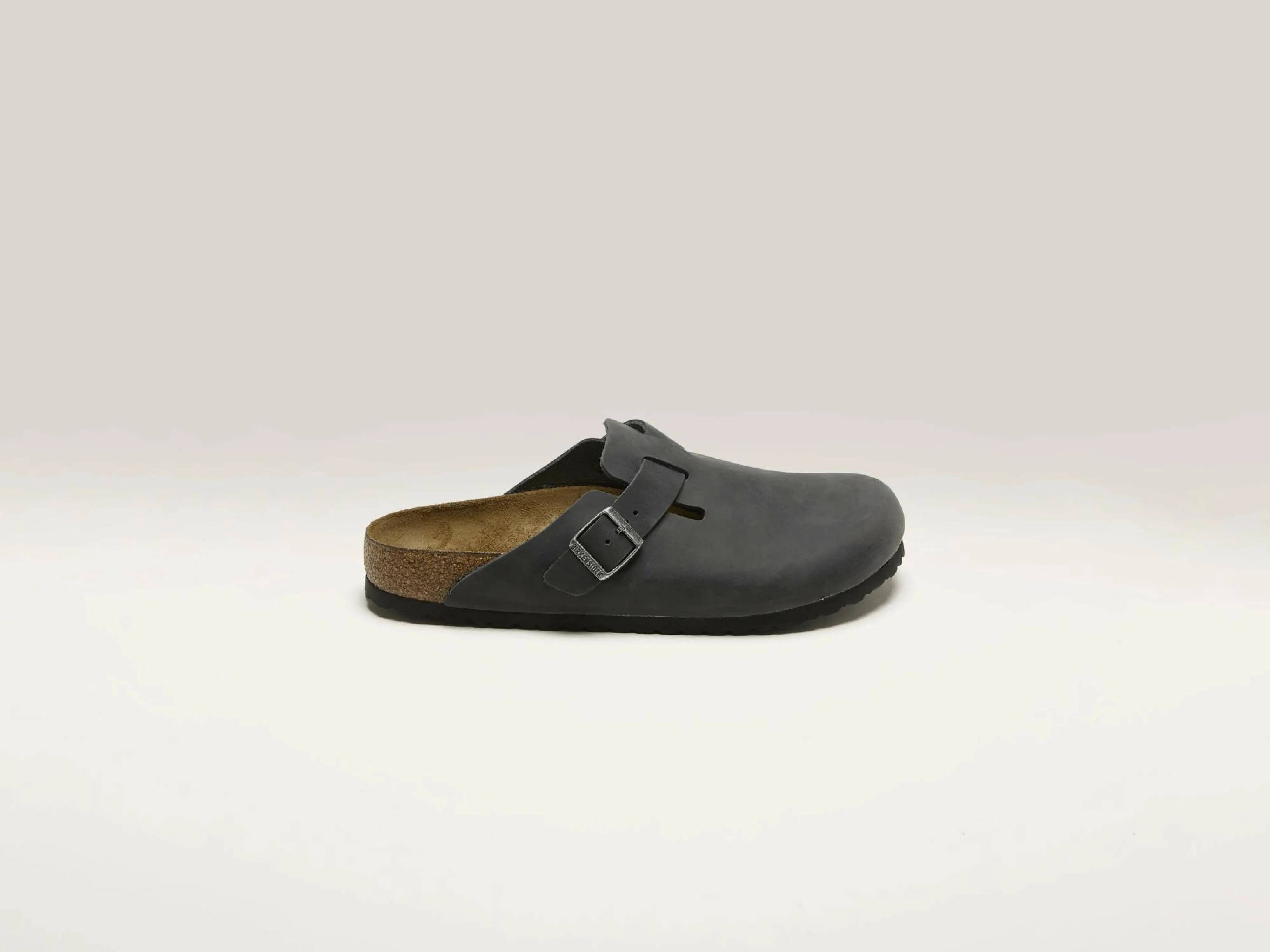 Clearance Birkenstock Boston Geolied Leder Voor Mannen