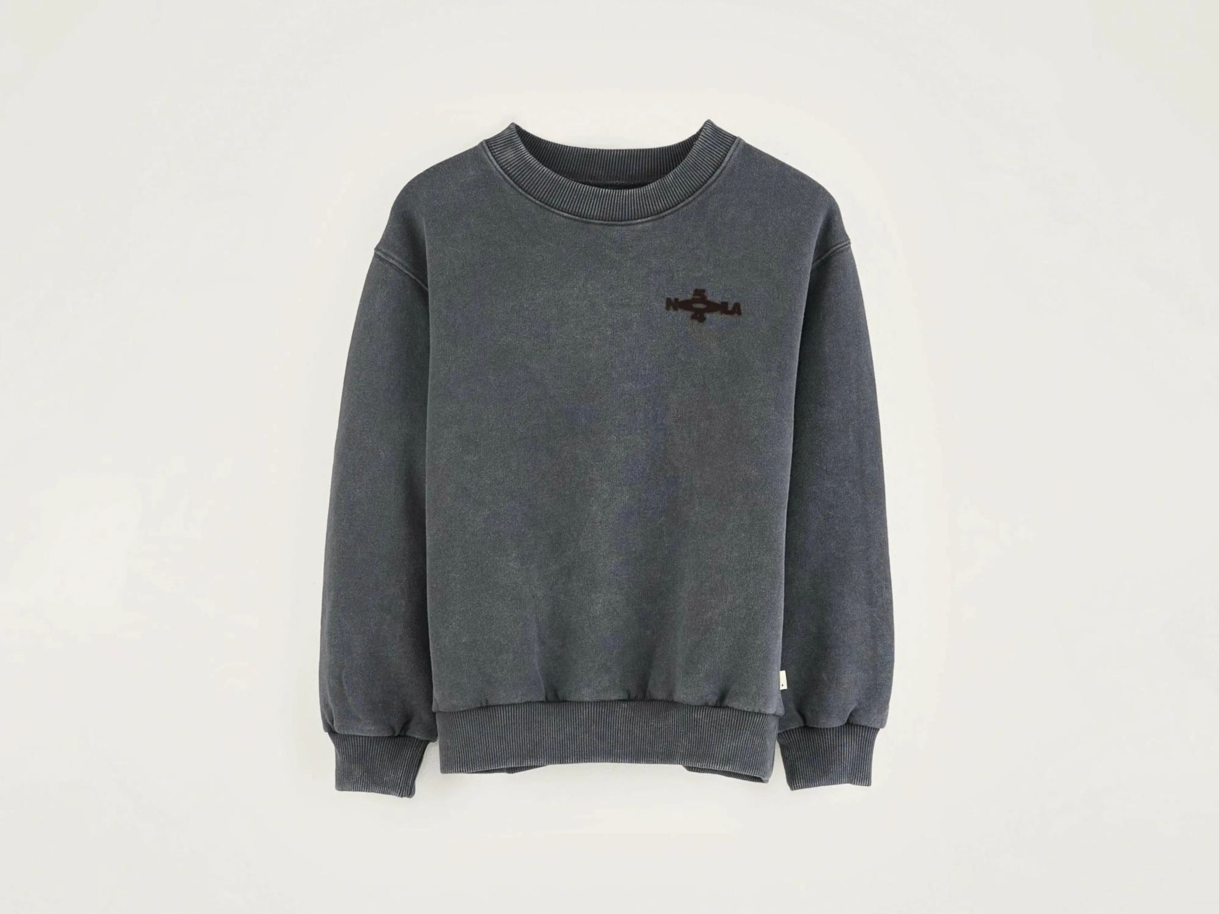 Store Bellerose Chami Ronde Hals Sweatshirt Black sand