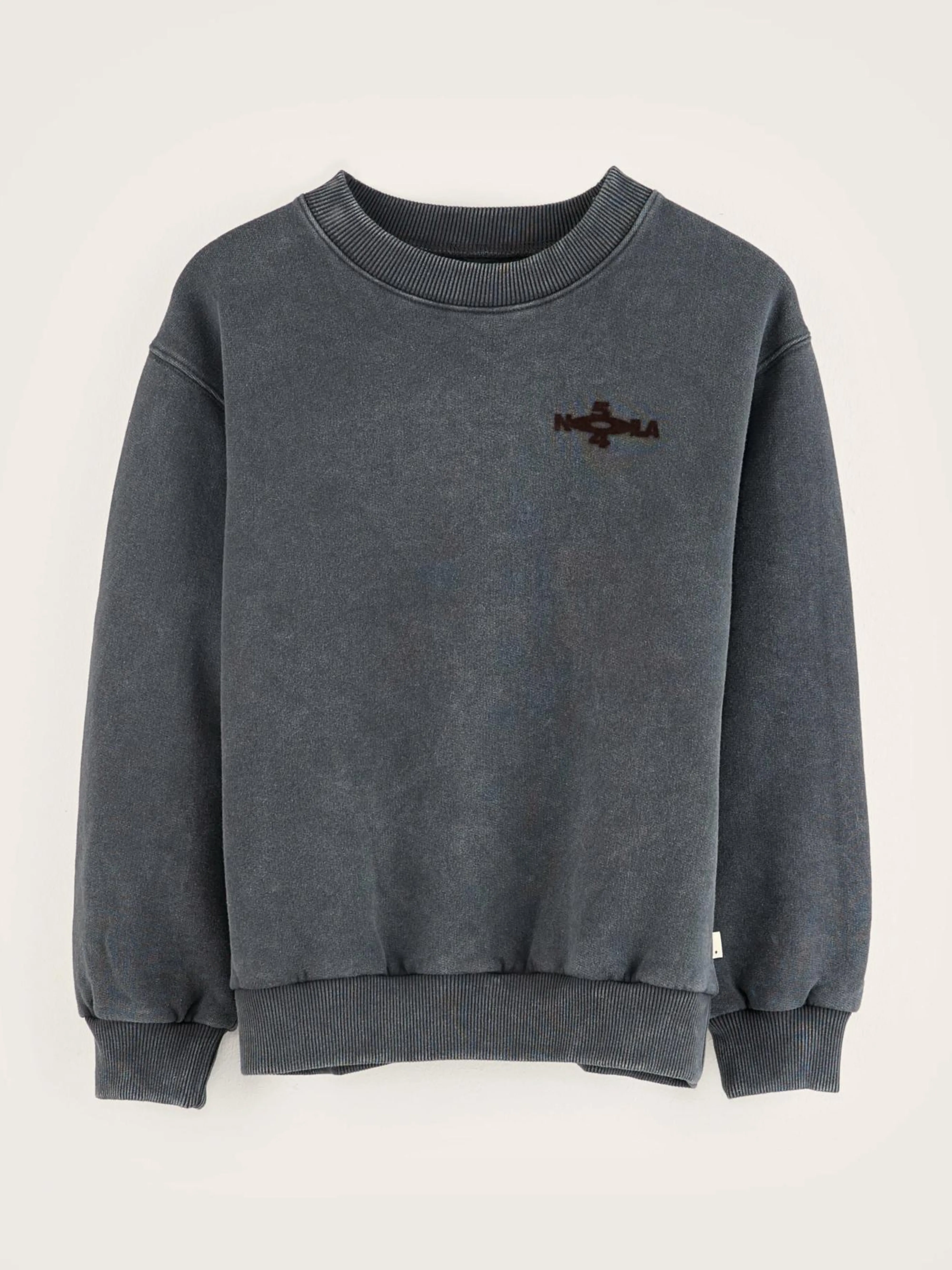 Store Bellerose Chami Ronde Hals Sweatshirt Black sand