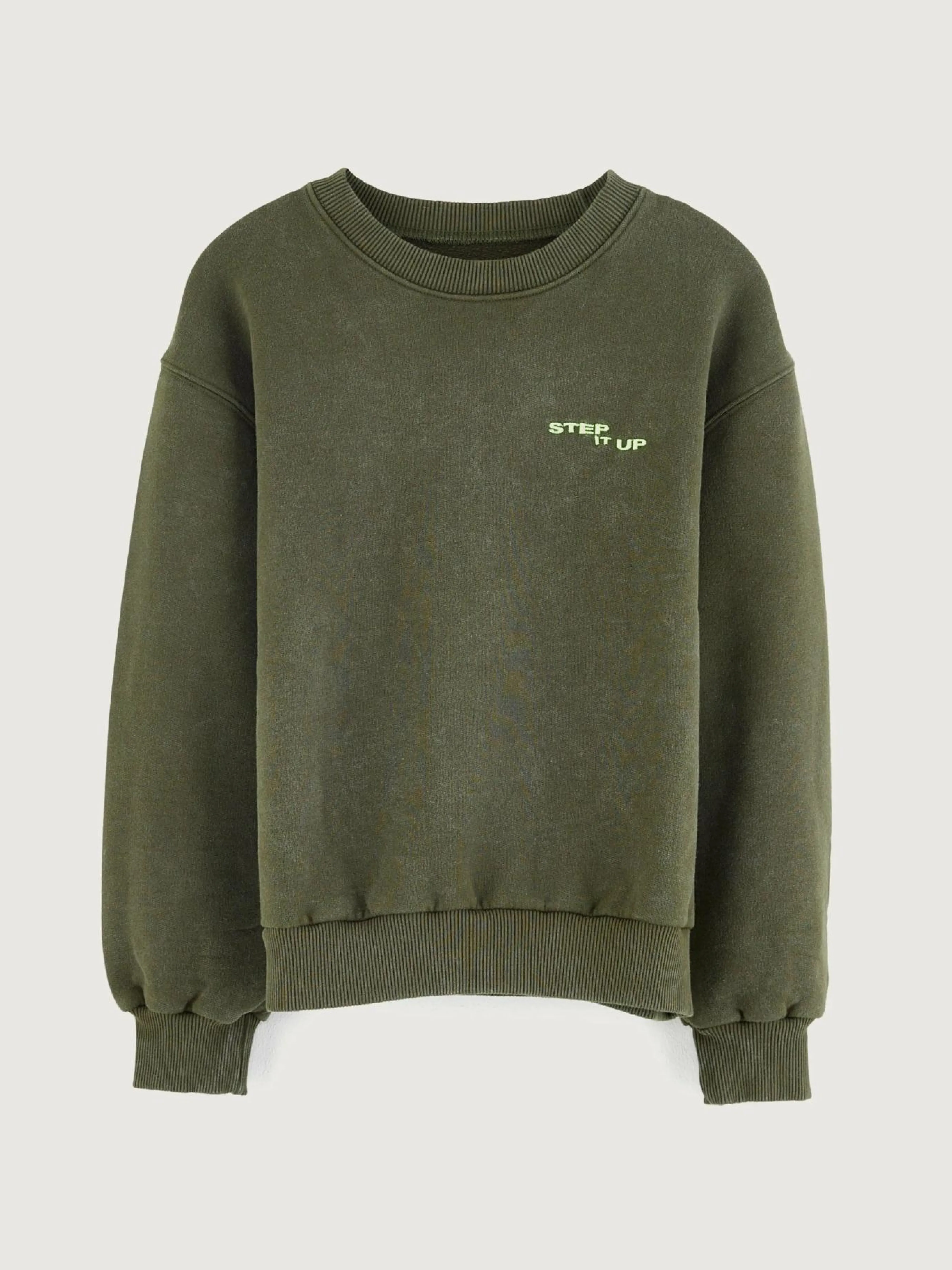 Store Bellerose Chami Ronde Hals Sweatshirt Moss