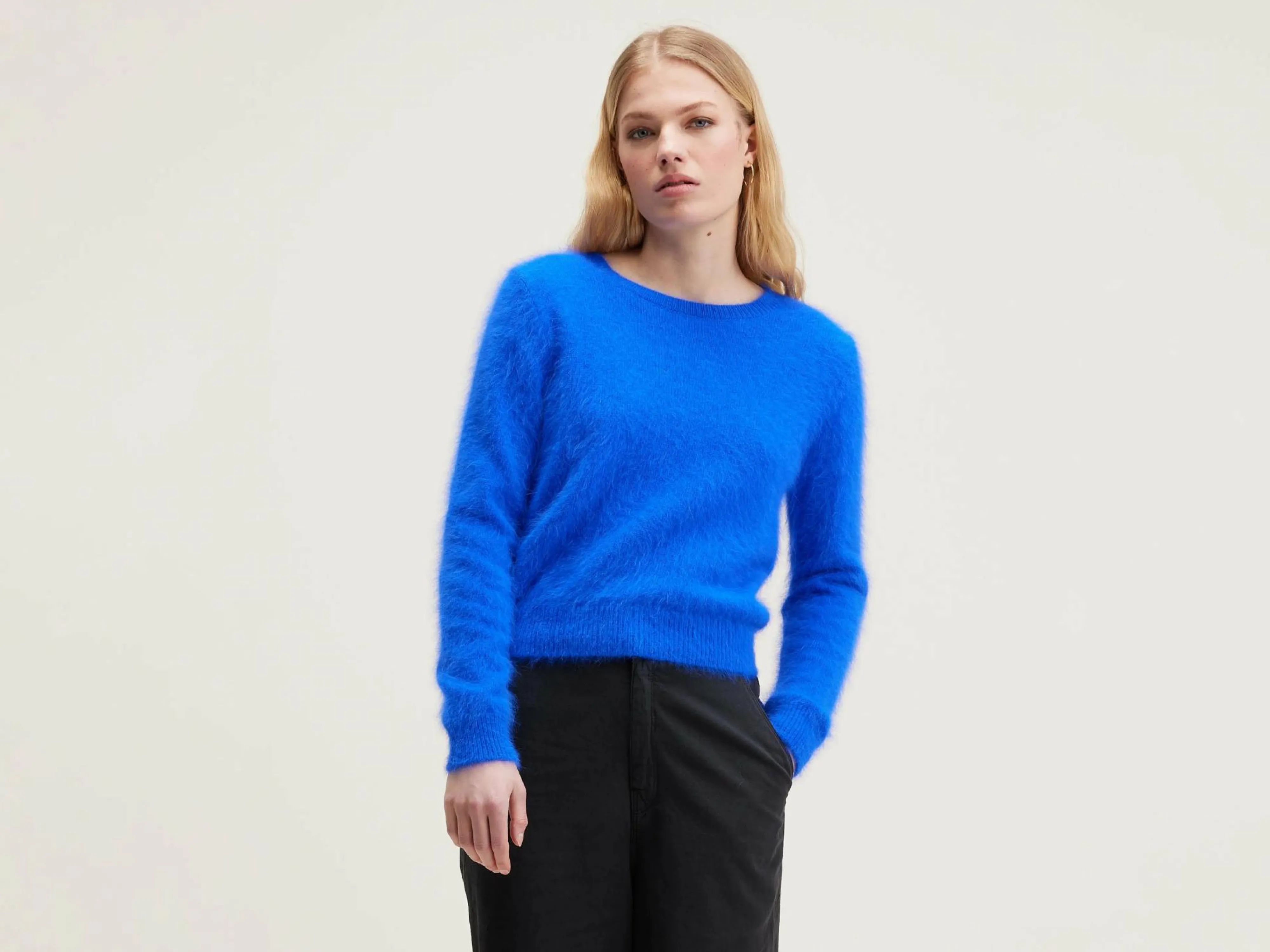 Store Bellerose Datti Angora-mix Trui Lazuli