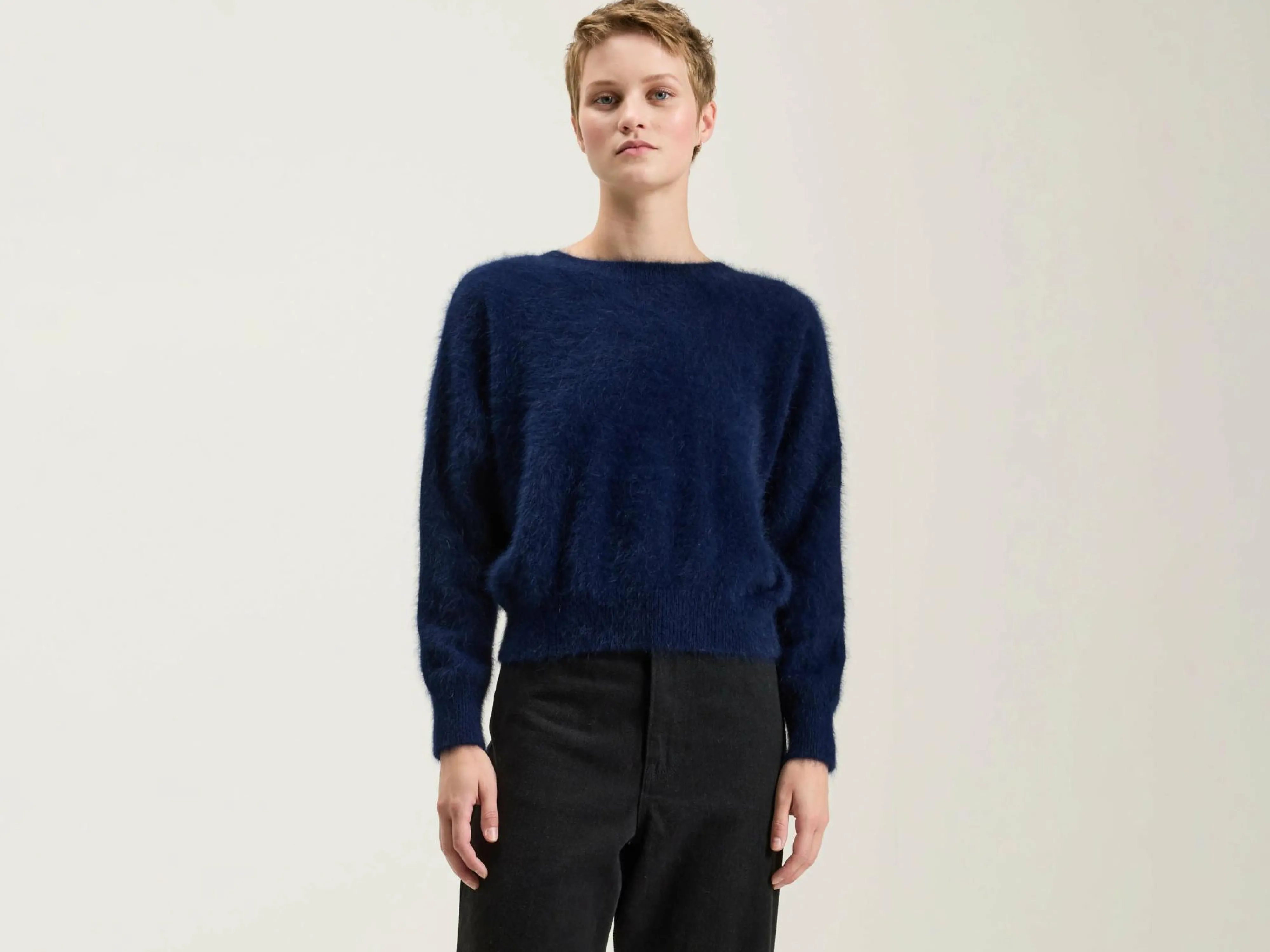 Best Sale Bellerose Datti Angora-mix Trui Navy