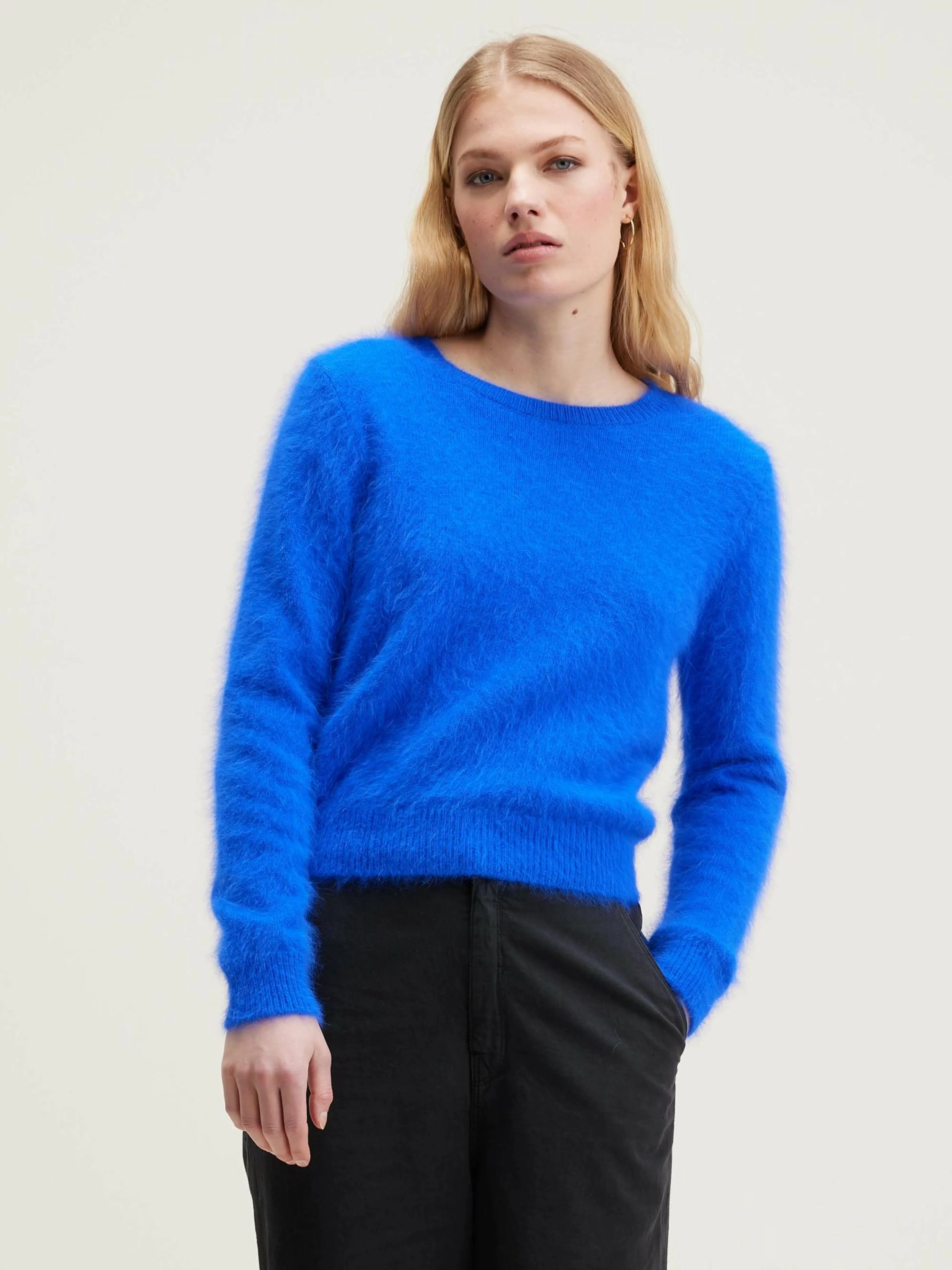 Store Bellerose Datti Angora-mix Trui Lazuli