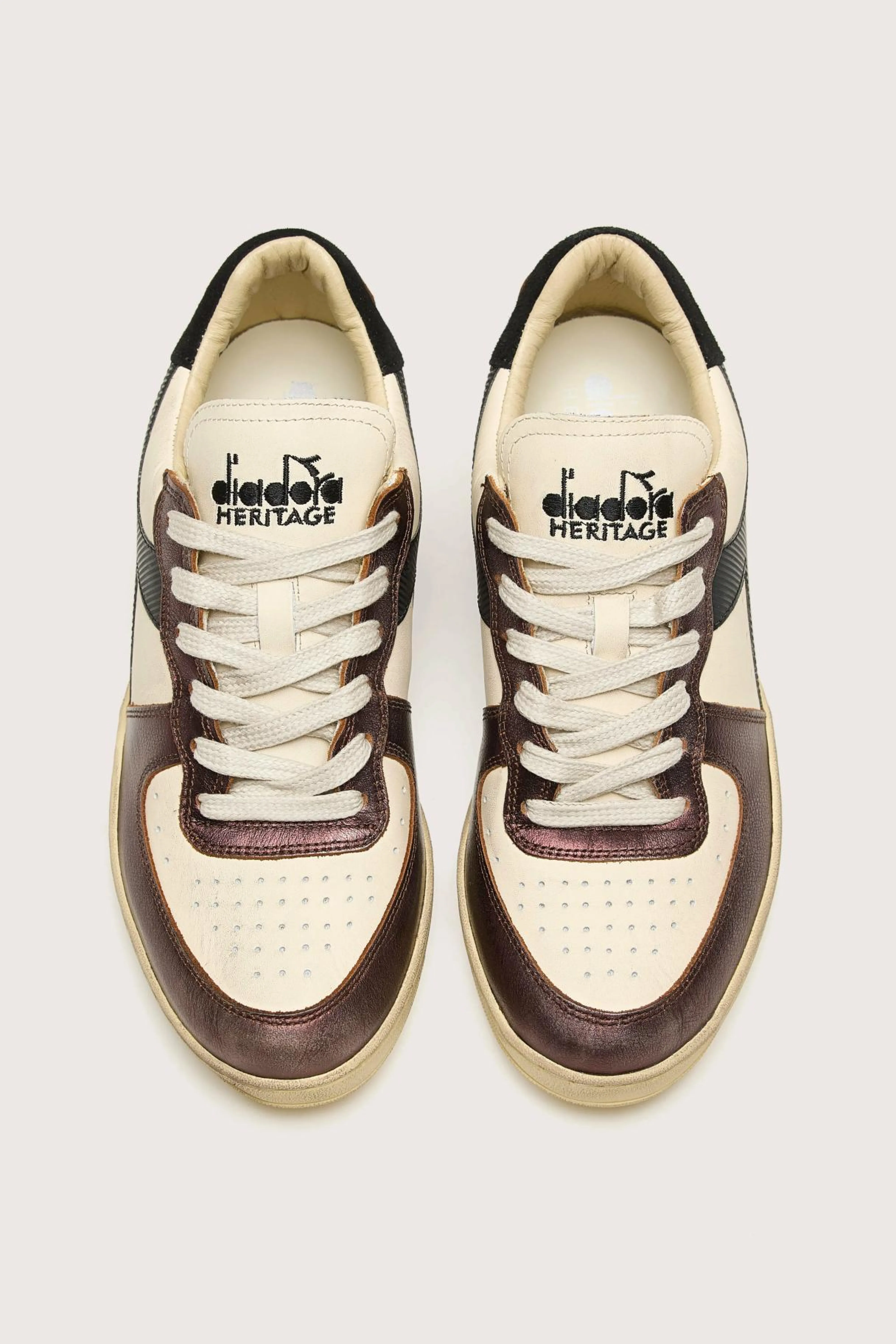 Clearance Diadora Mi Basket Low Metallic Dirty Voor Vrouwen