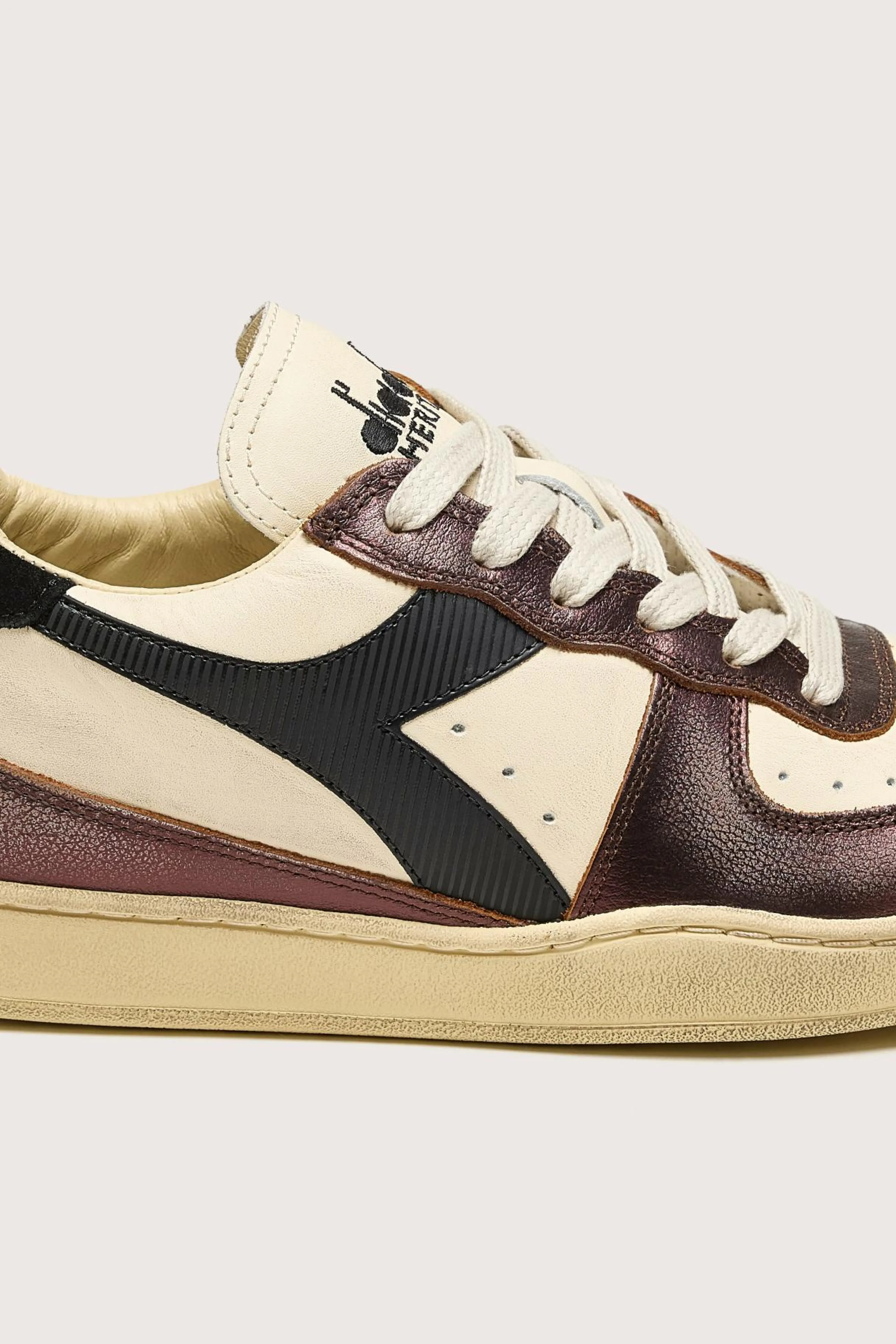 Clearance Diadora Mi Basket Low Metallic Dirty Voor Vrouwen