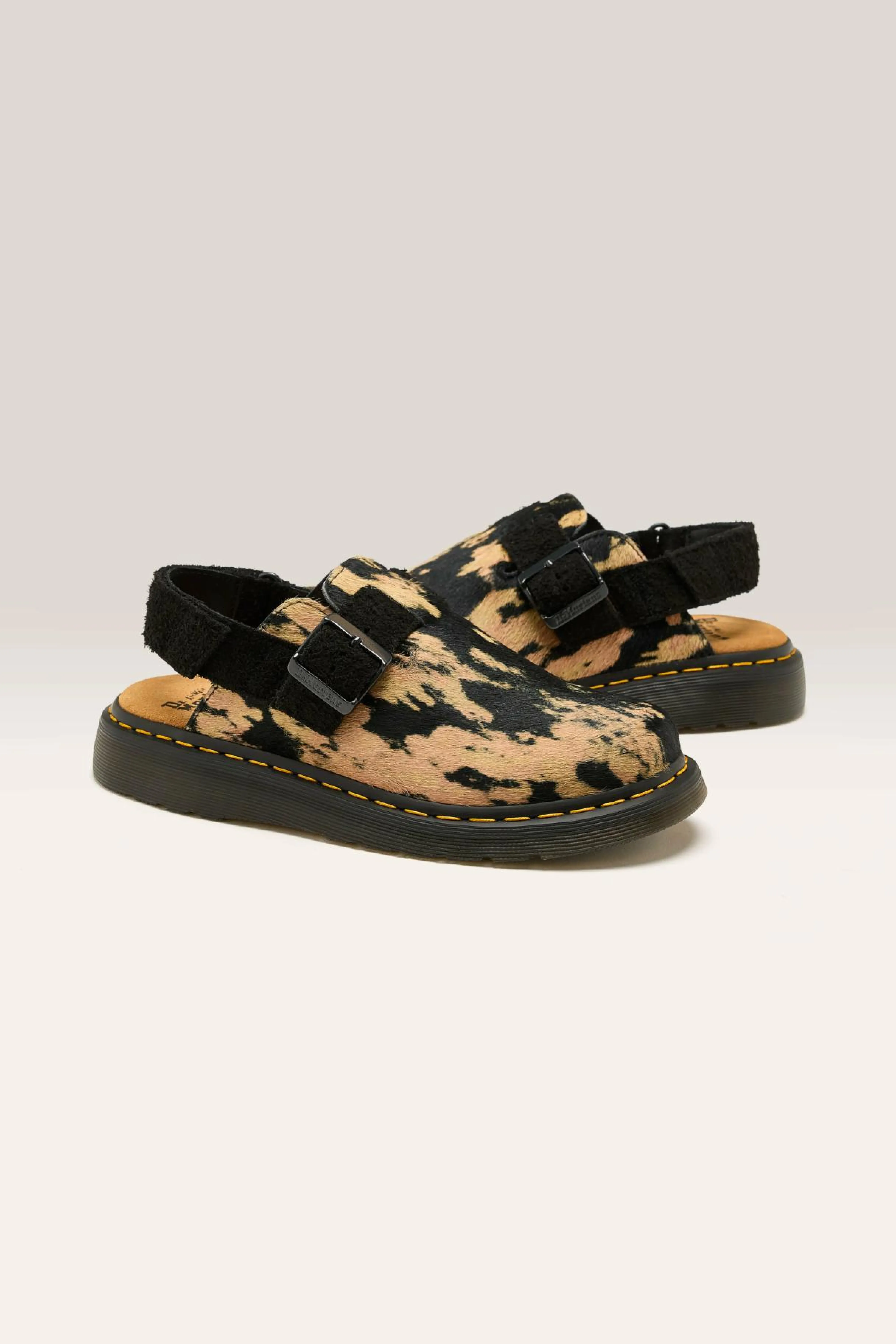 Best Dr martens DR. MARTENS Jorge Ii Contrast Hair-On Mules For Women