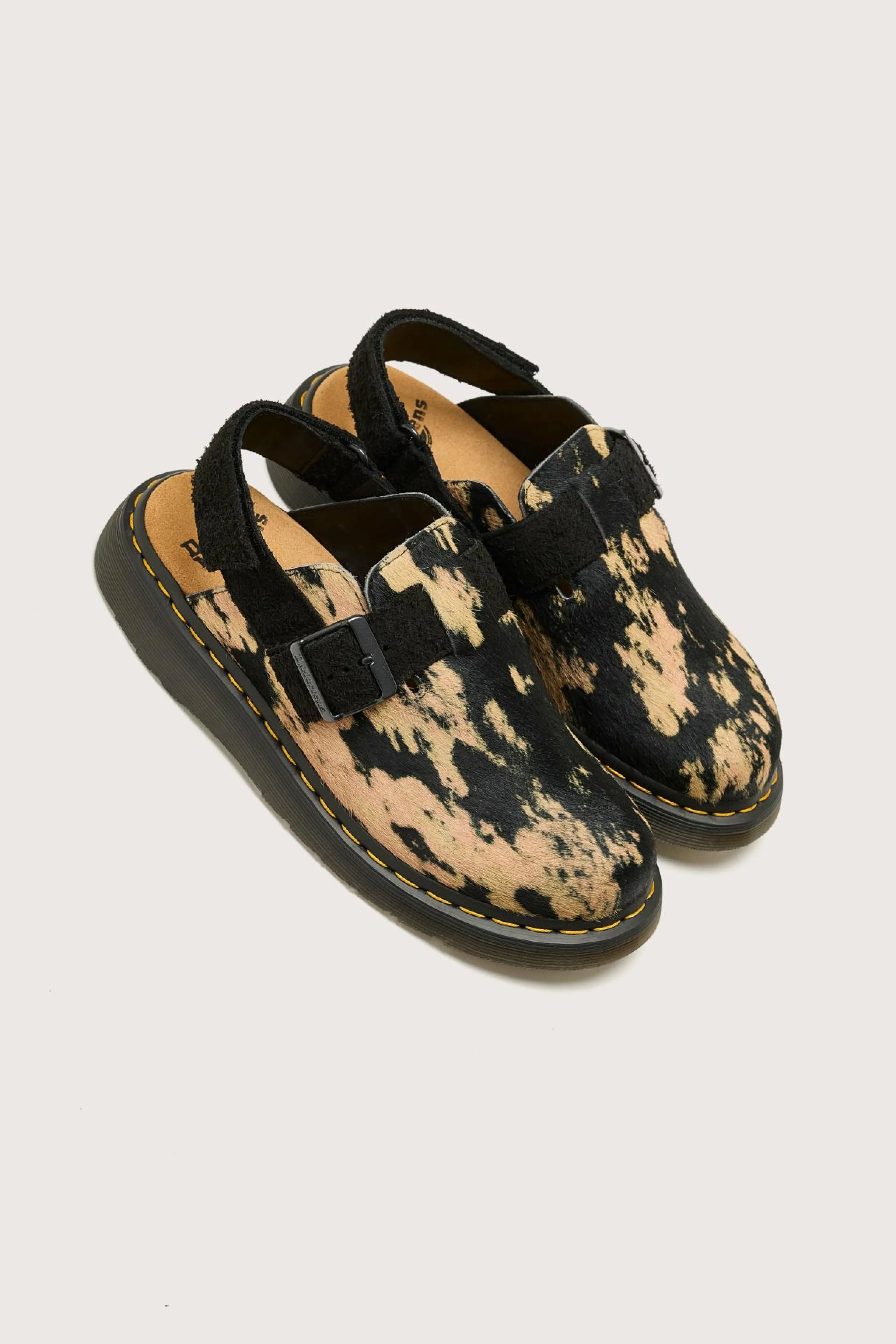 Best Dr martens DR. MARTENS Jorge Ii Contrast Hair-On Mules For Women