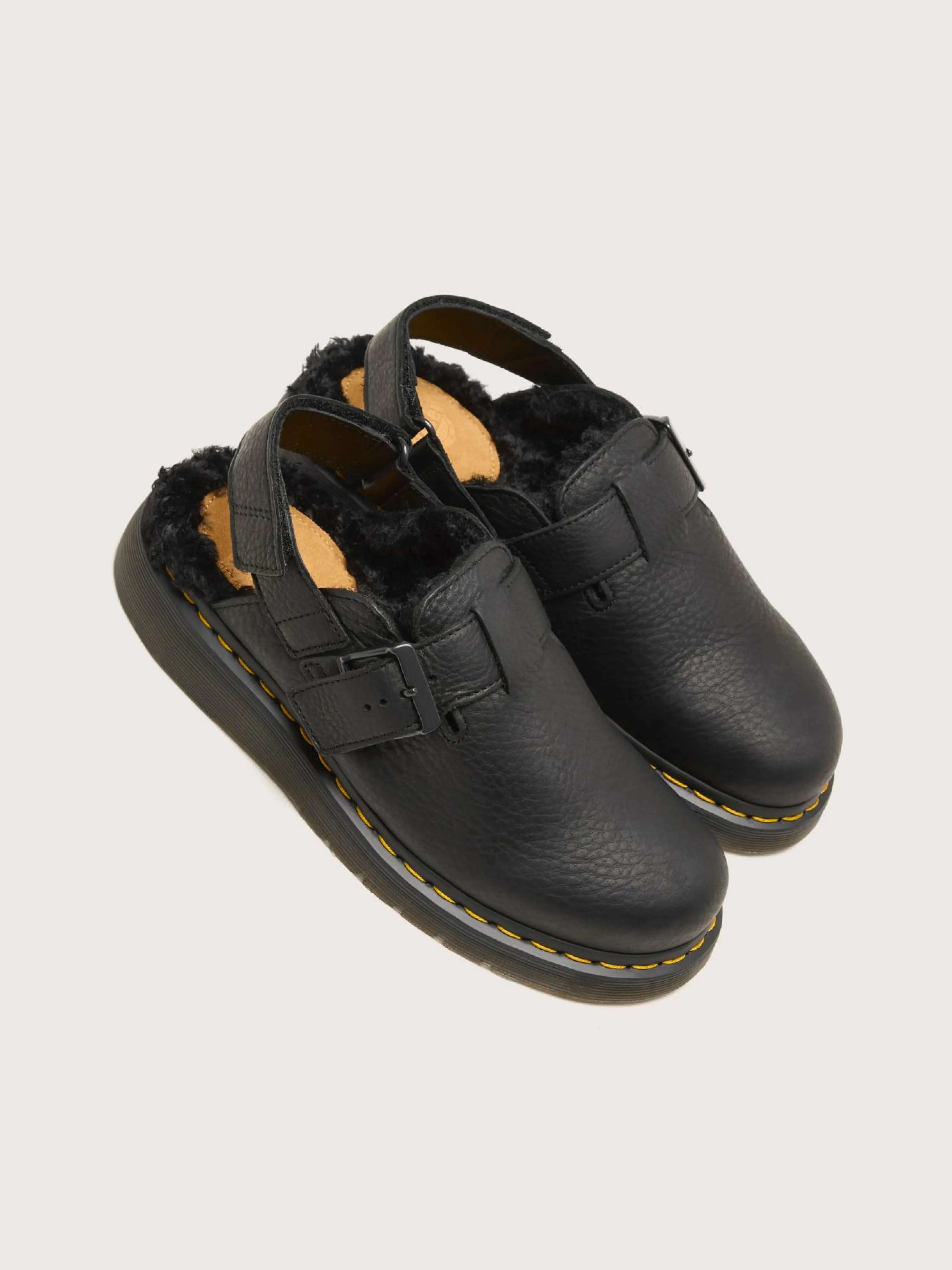 Best Dr martens DR. MARTENS Jorge II Muiltjes Met Imitatiebont Voering Voor Vrouwen