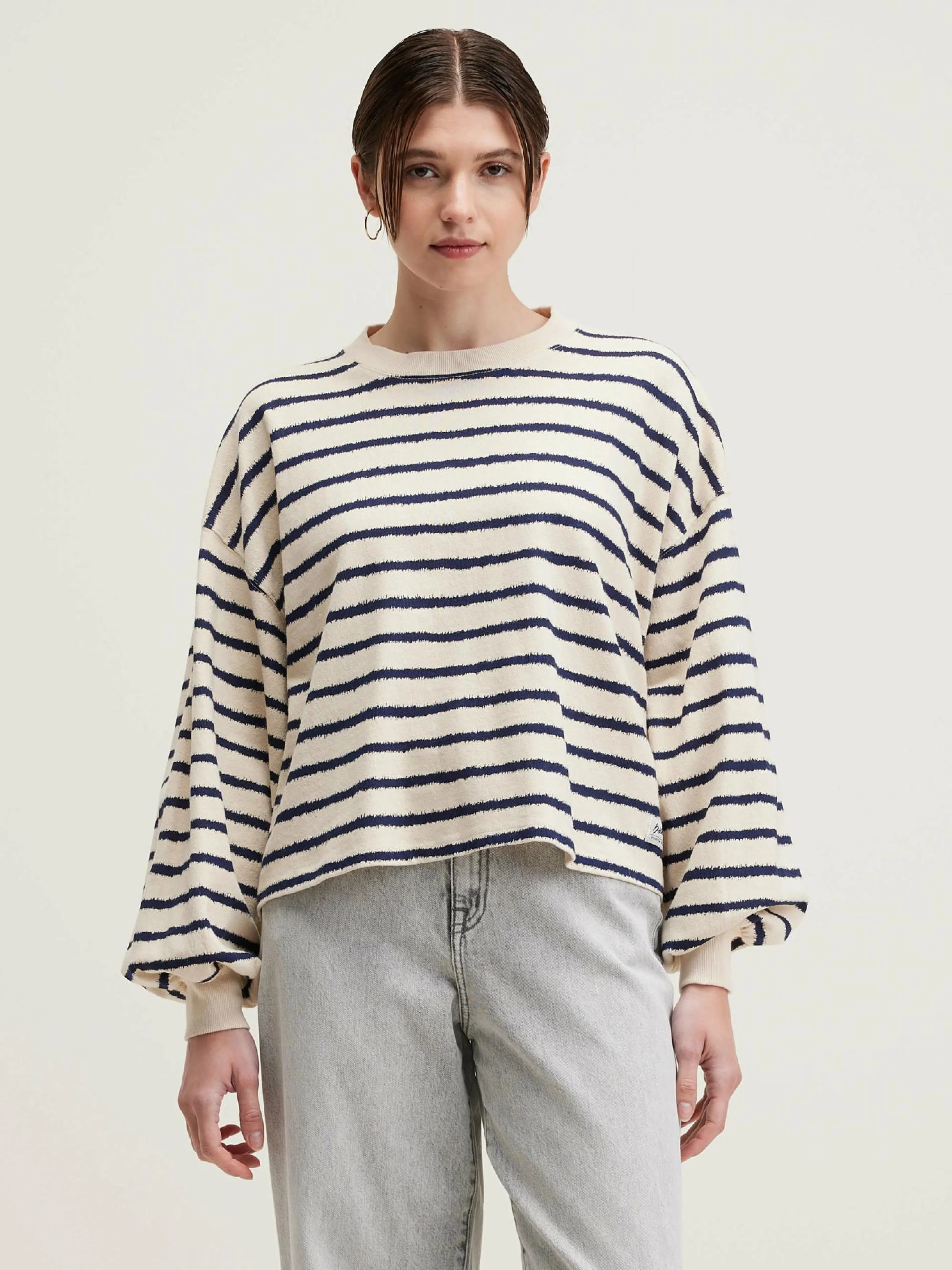 Sale Bellerose Franco Pofmouwen T-shirt Antique white