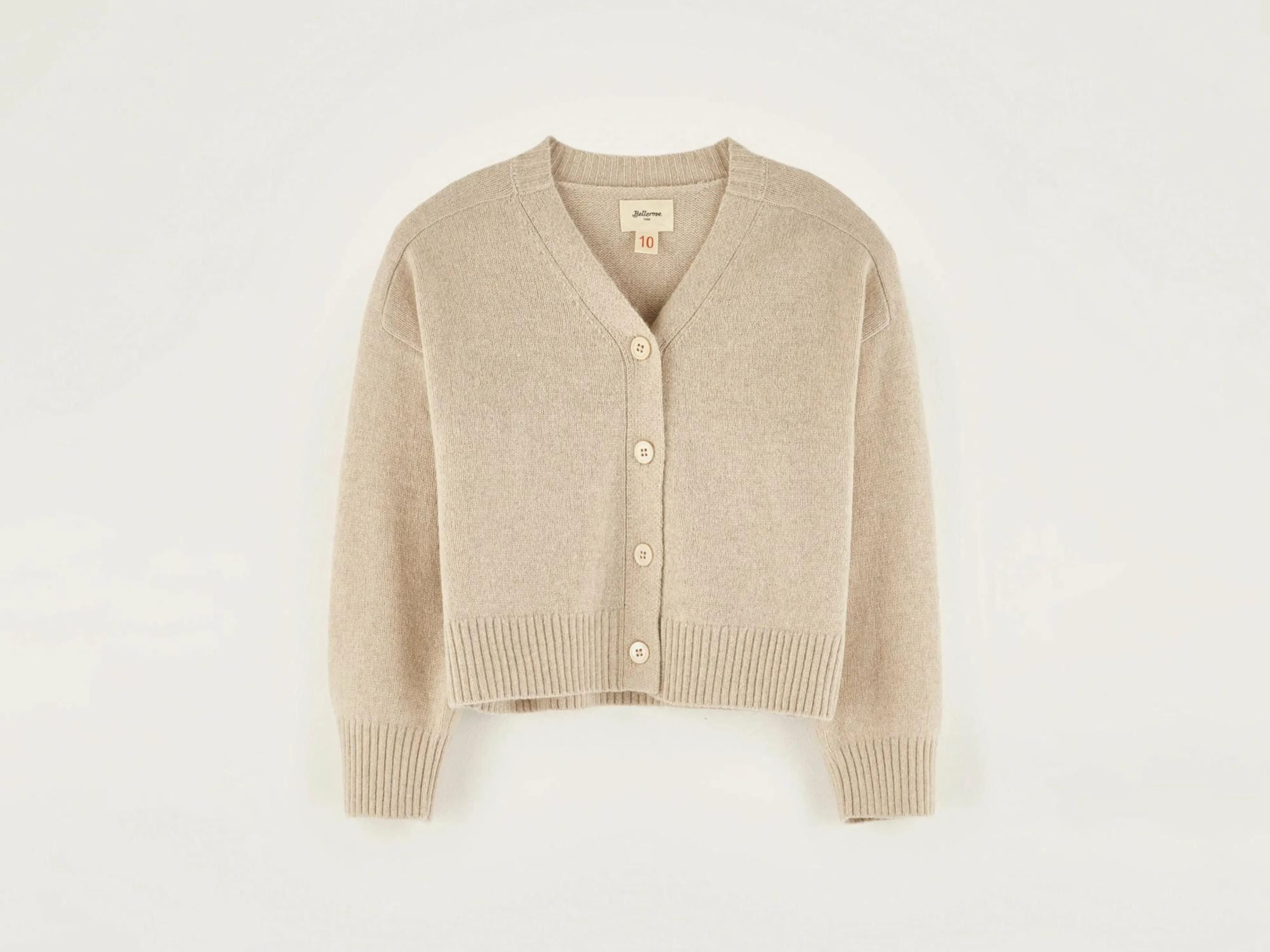 Shop Bellerose Gimp V-hals Cardigan Oatmeal