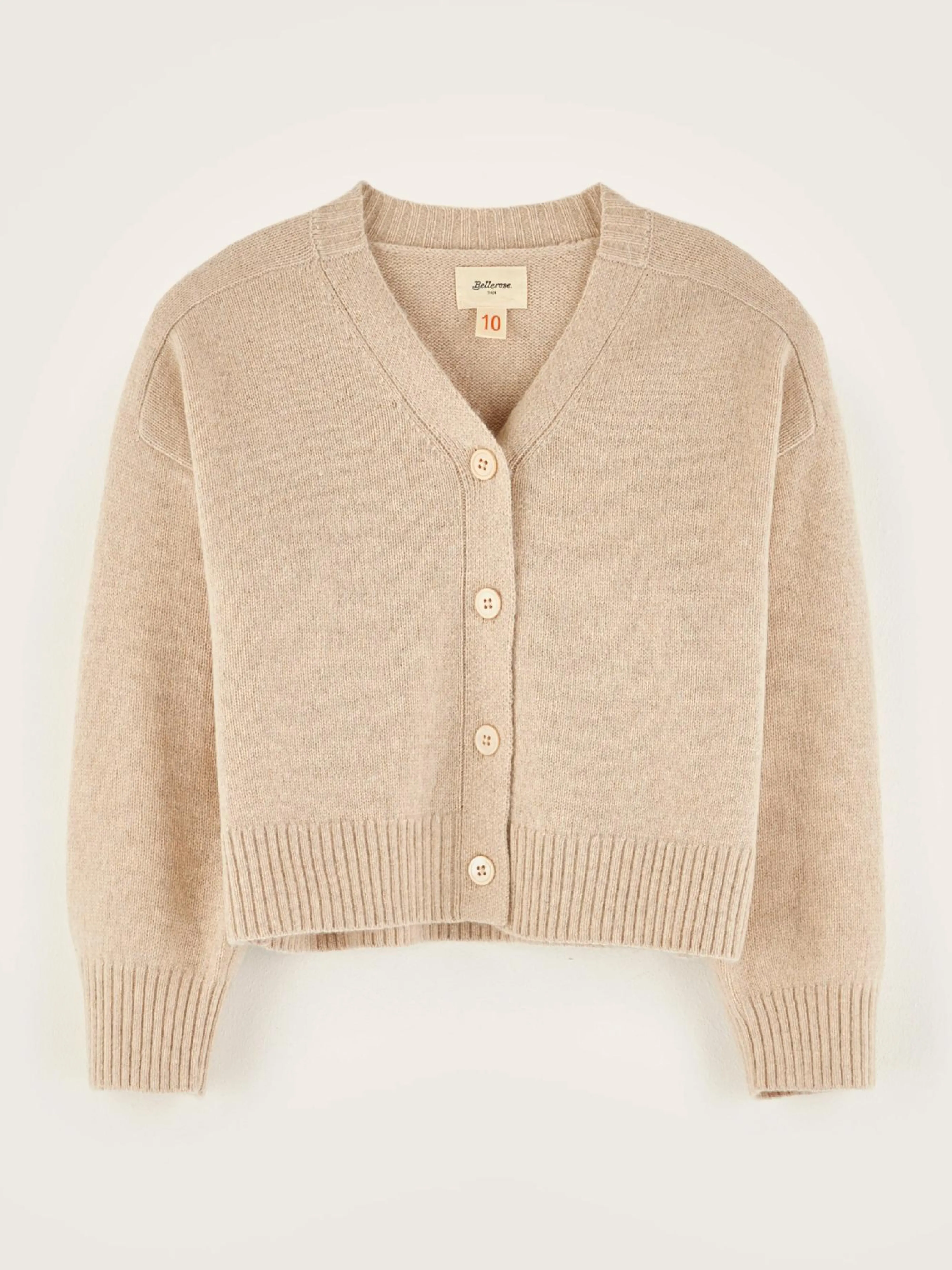 Shop Bellerose Gimp V-hals Cardigan Oatmeal