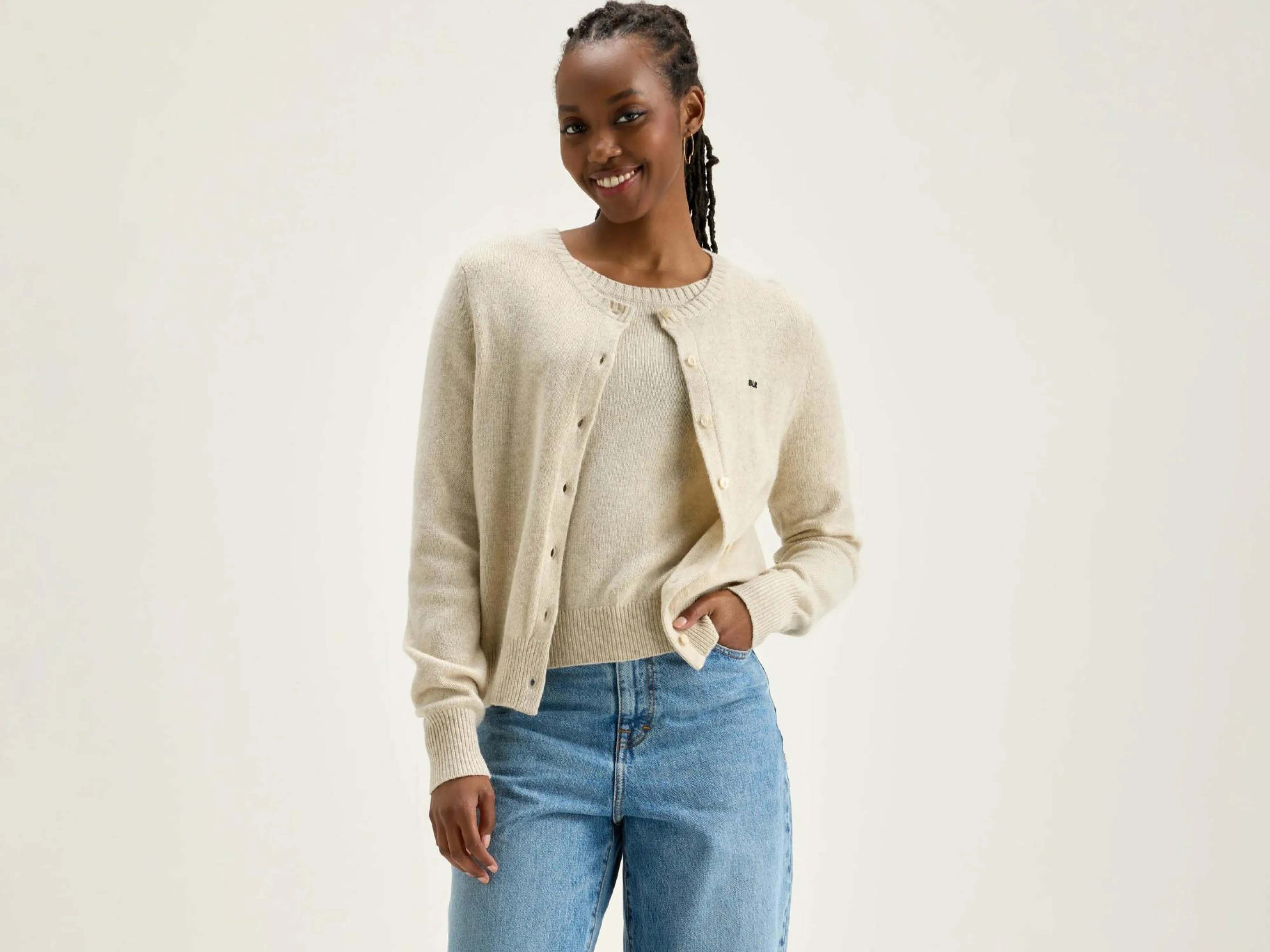 Flash Sale Bellerose Giwes Ronde Hals Cardigan Sugarcane