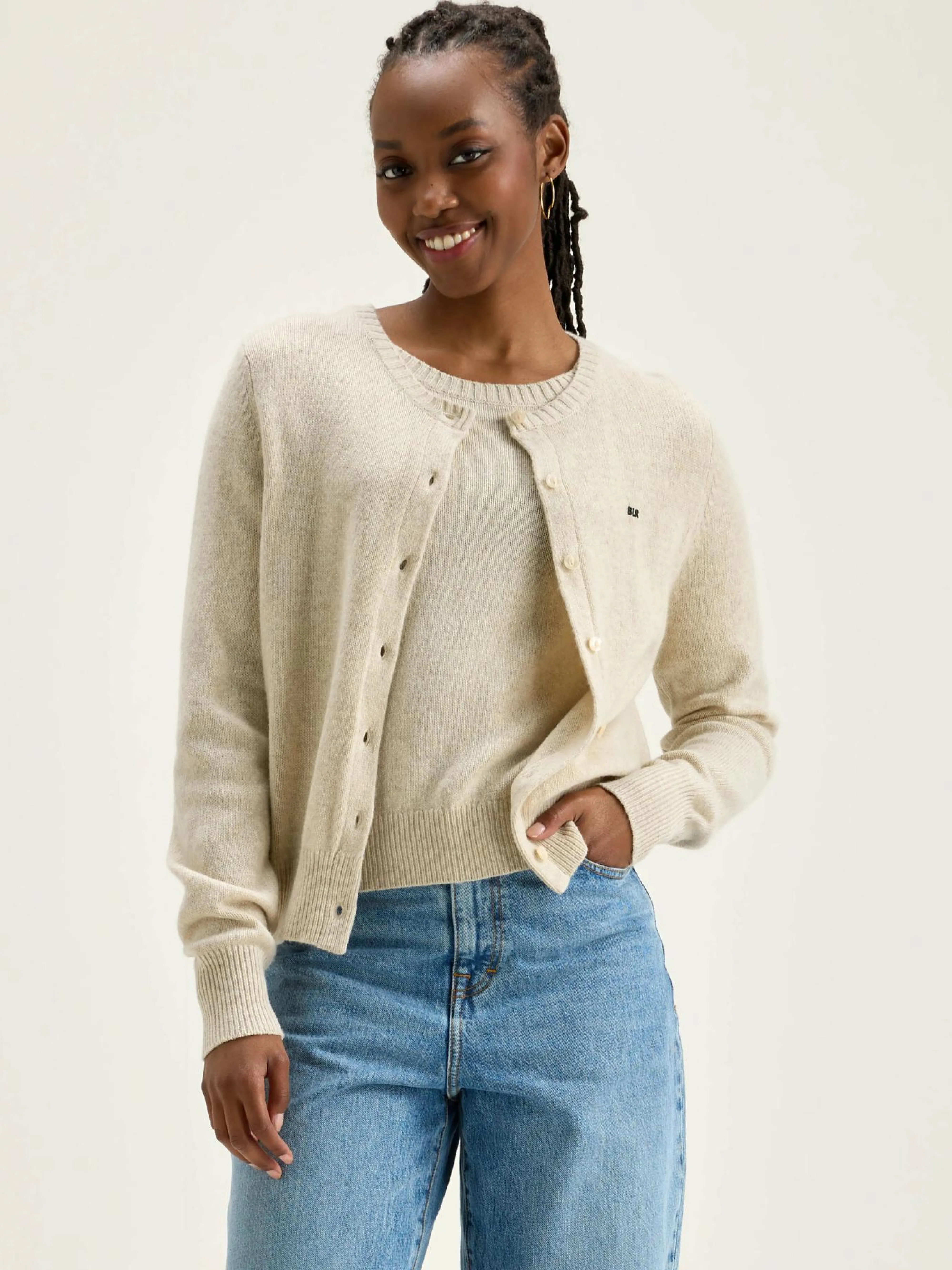 Flash Sale Bellerose Giwes Ronde Hals Cardigan Sugarcane