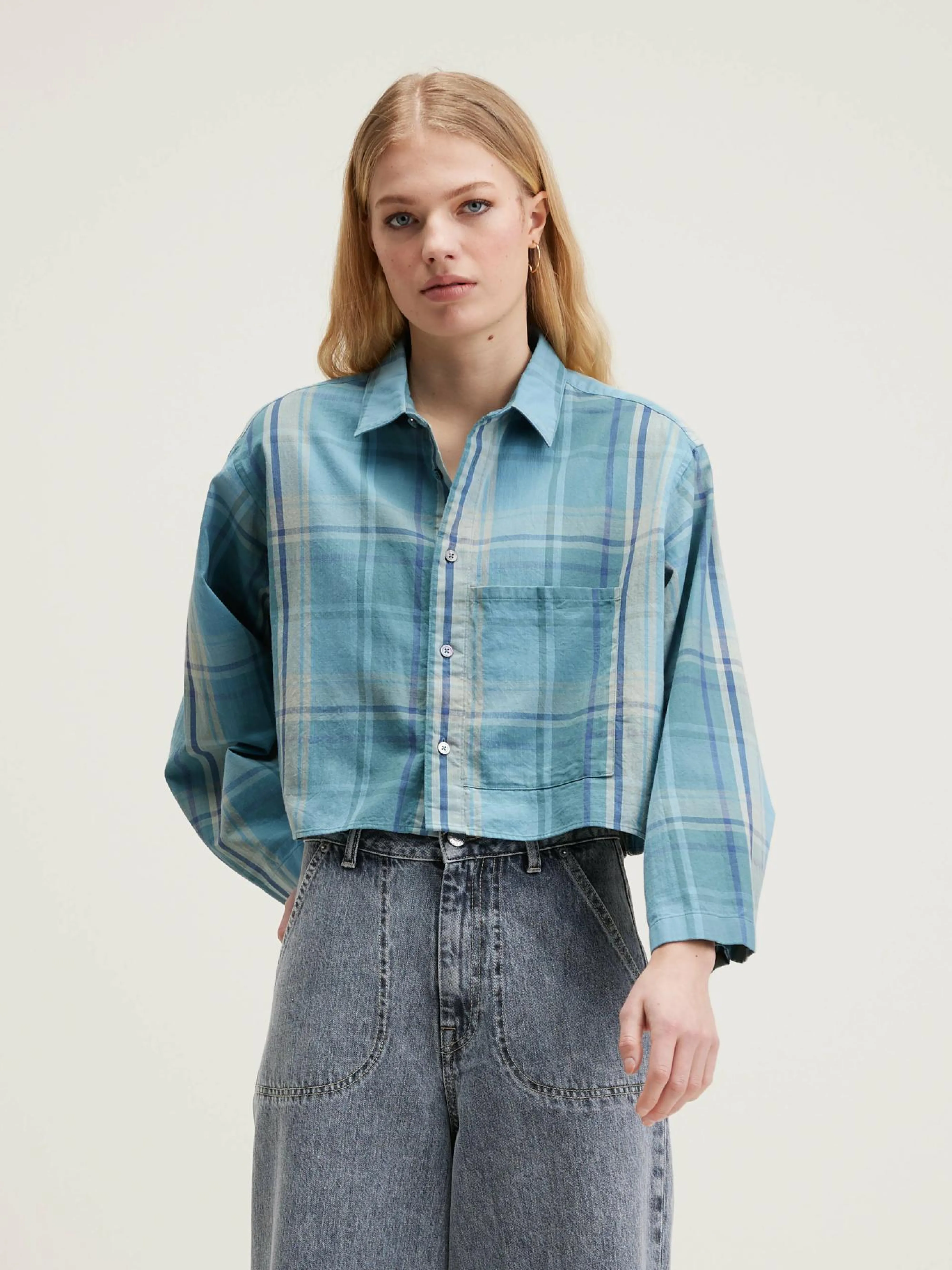 Shop Bellerose Greene Cropped Hemd