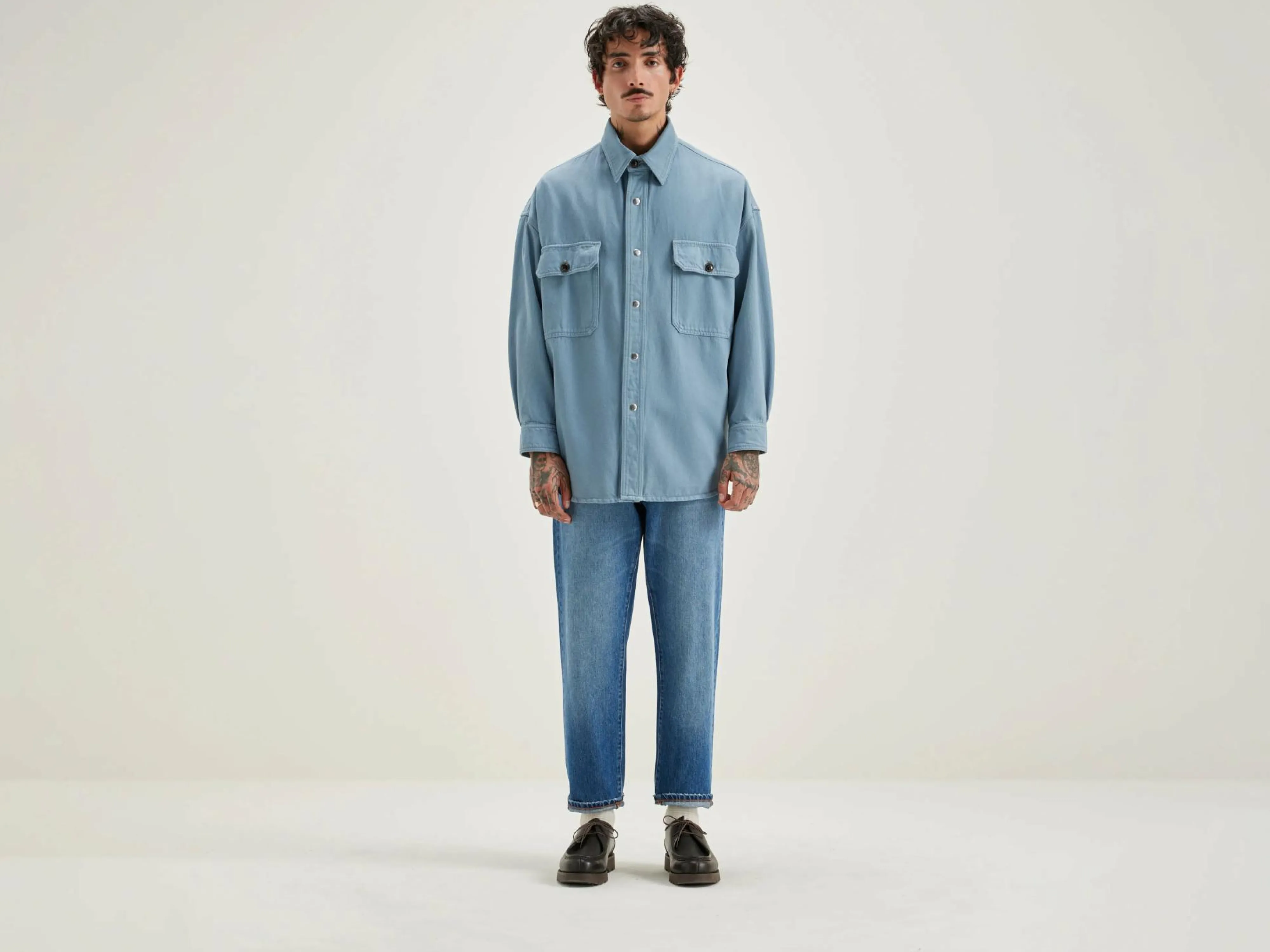 Fashion Bellerose Grown Denim Overhemd Chambray