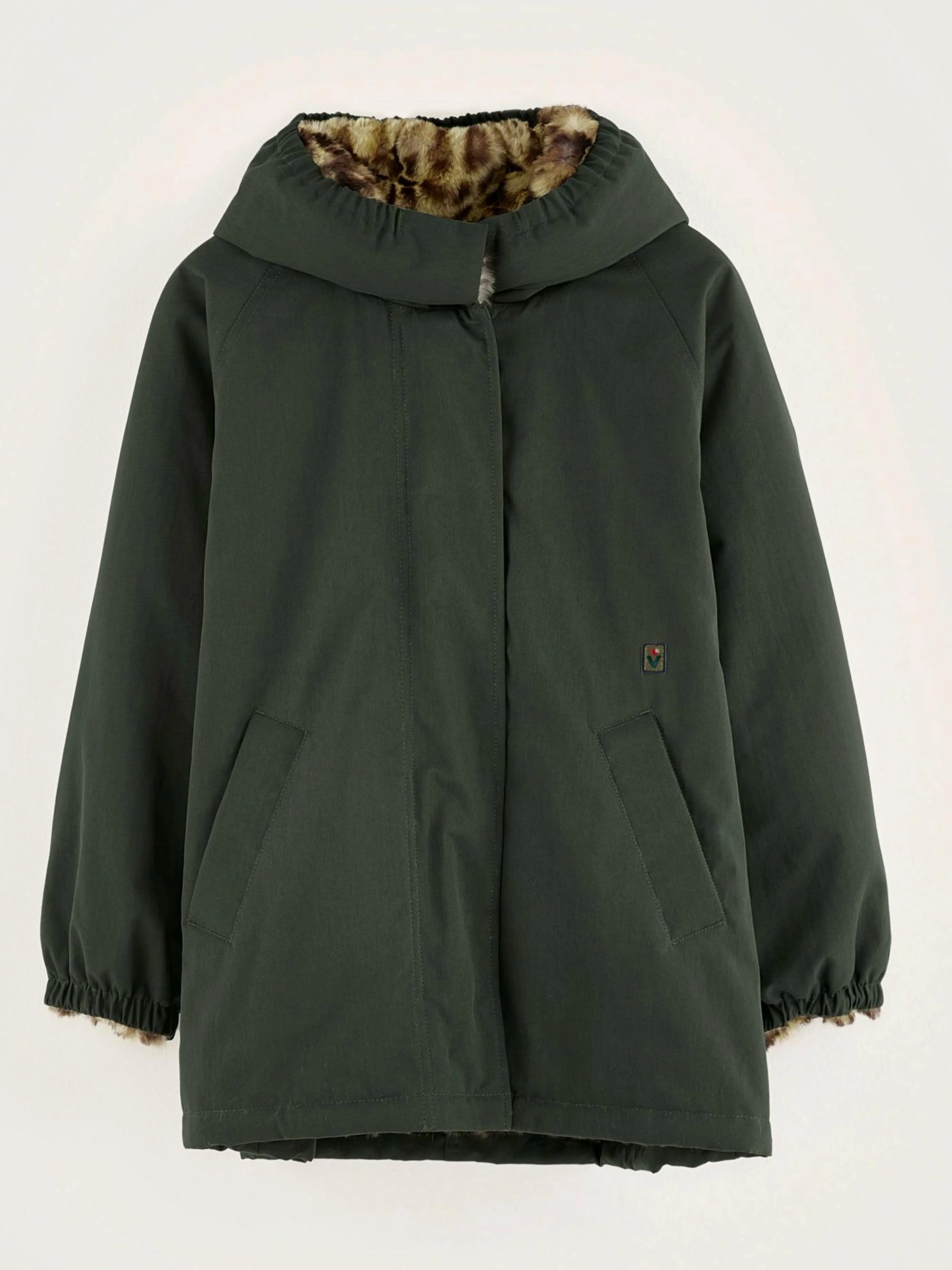 Clearance Bellerose Harbor Parka Met Capuchon Forest