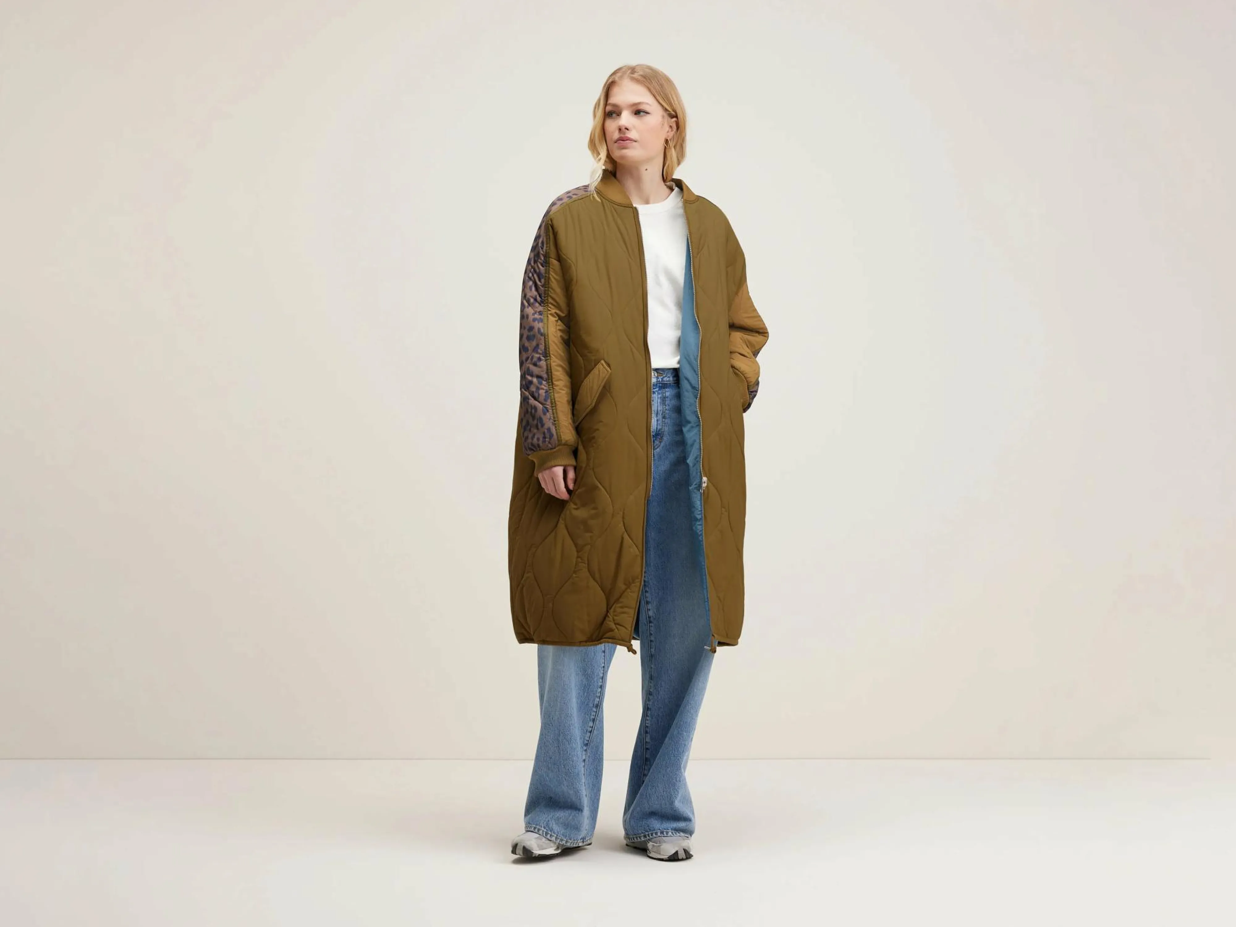 Shop Bellerose Hedge Gewatteerde Jas Tan