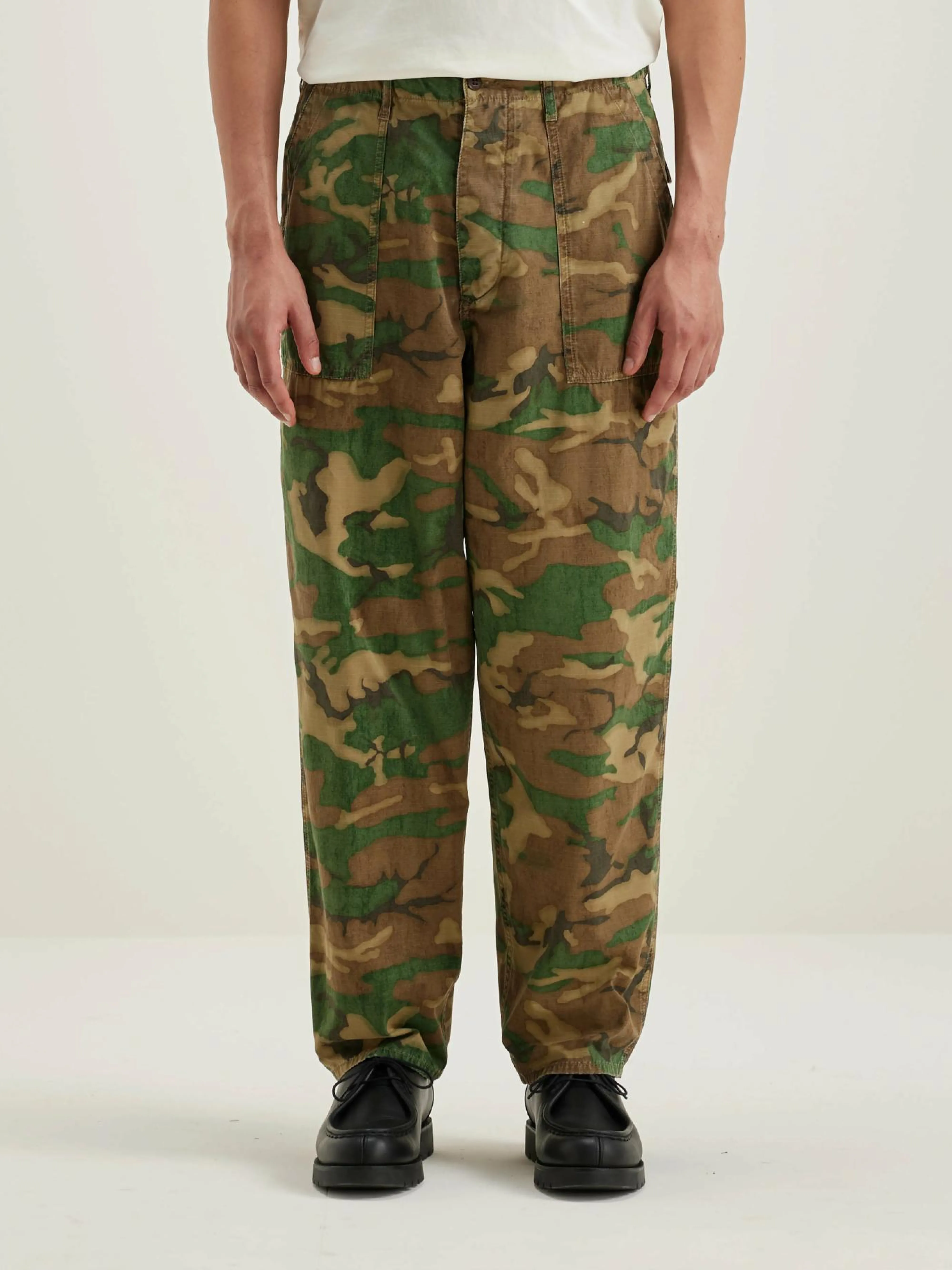 Hot Bellerose Kargo Relaxed Cropped Broek Amber / Army