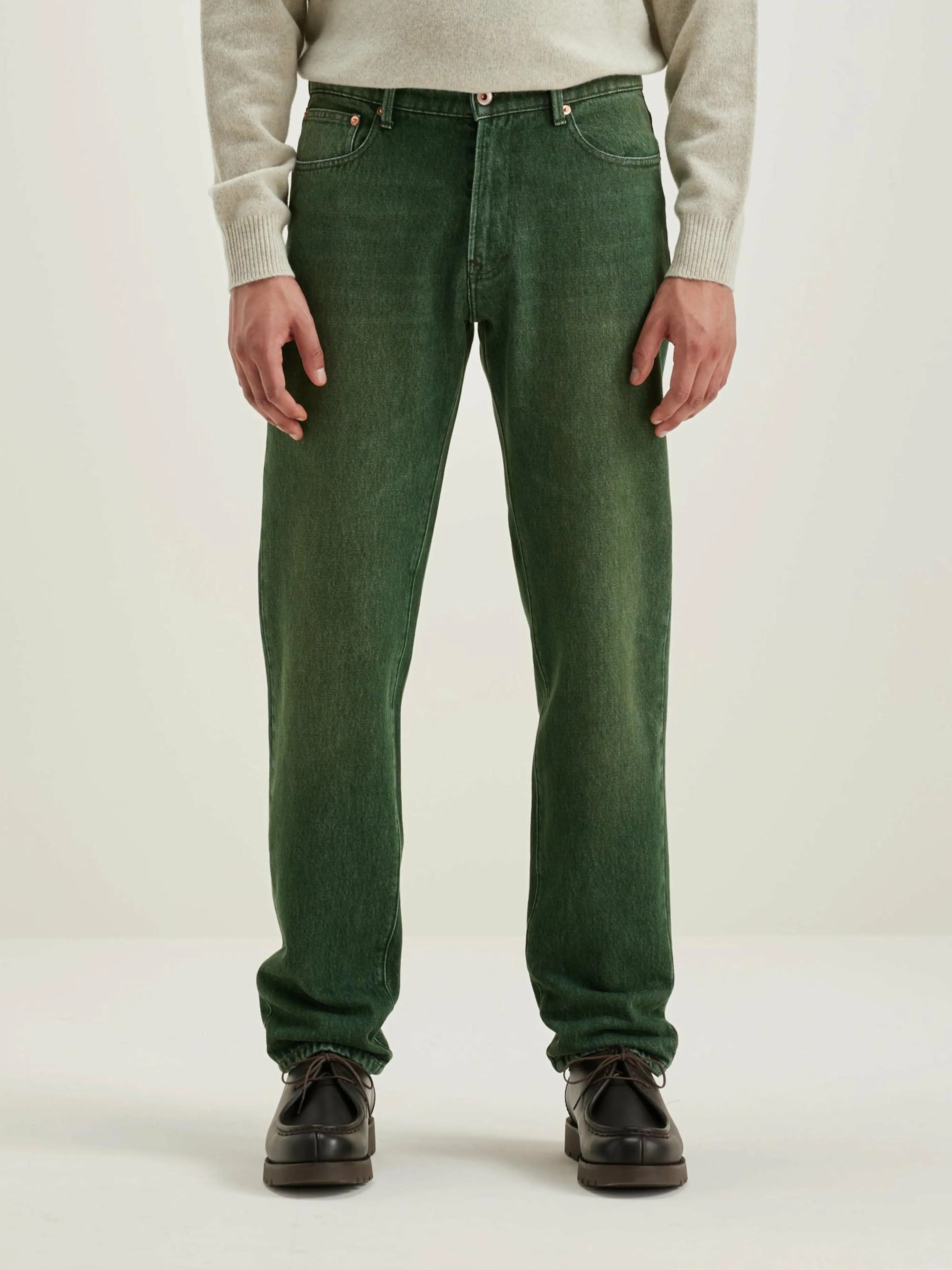 Store Bellerose Keegan Rechte Jeans Green used