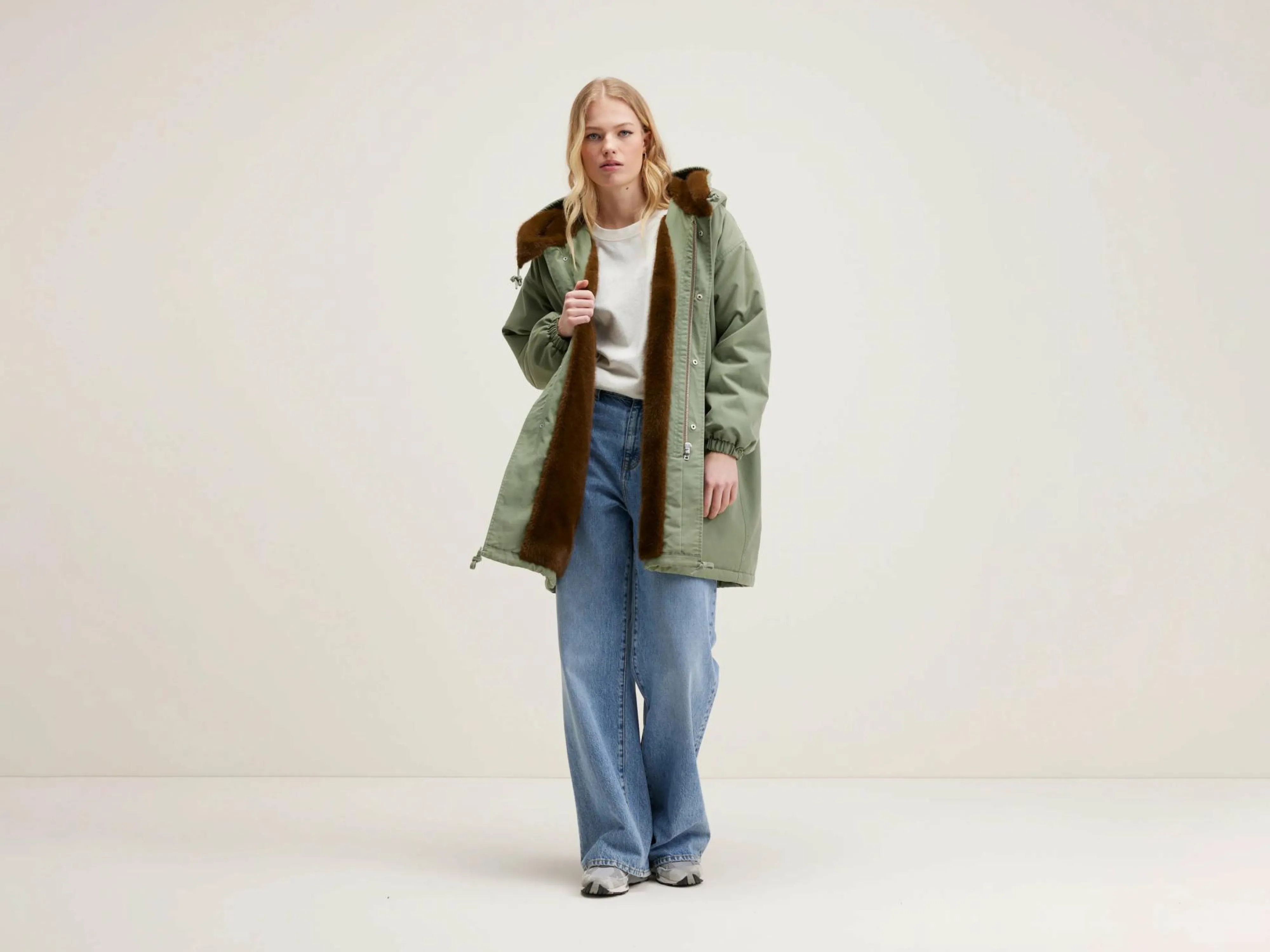 Clearance Bellerose Laos Parka Met Capuchon Eucalyptus