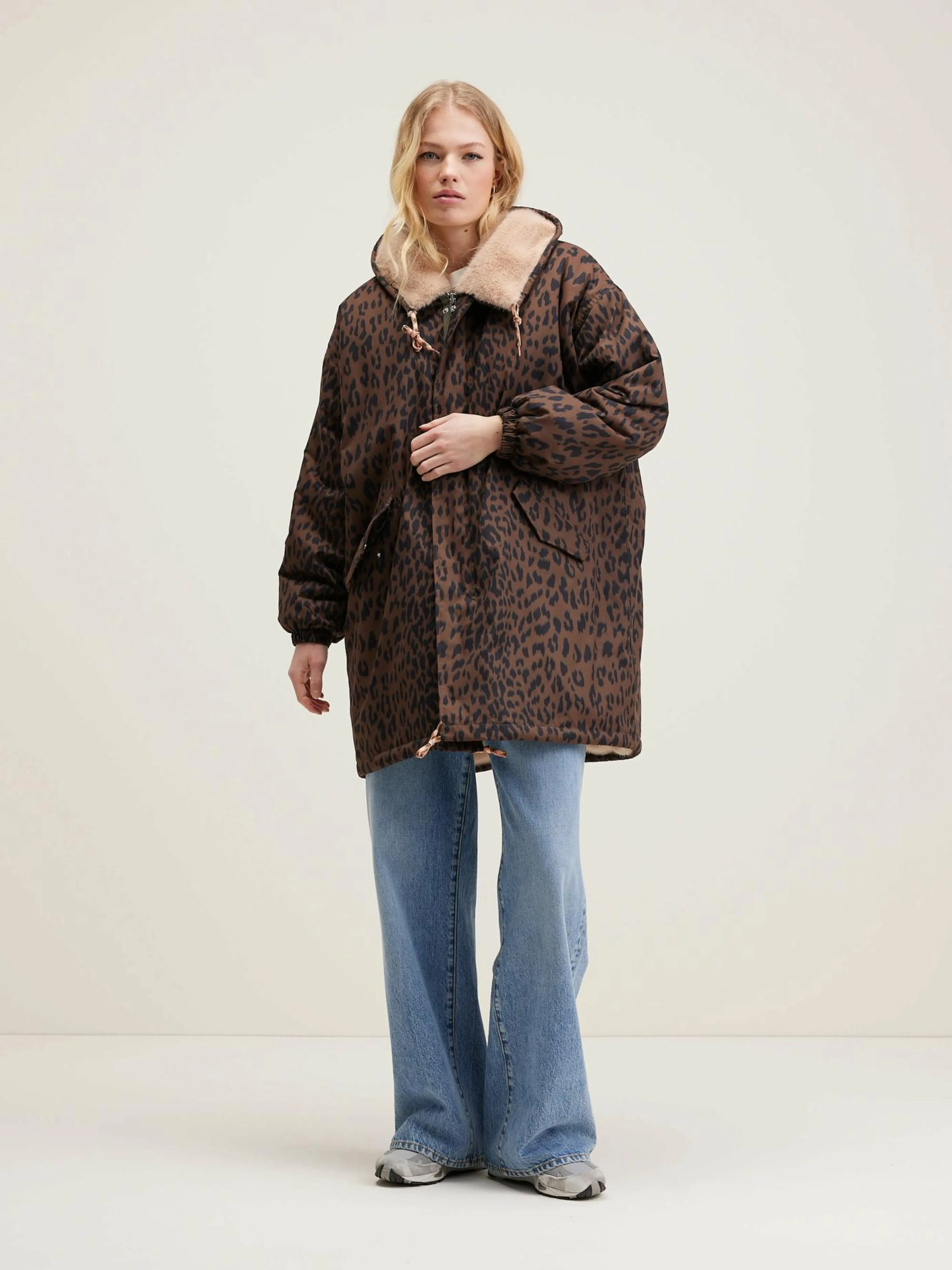 Sale Bellerose Laos Parka Met Capuchon Coffee