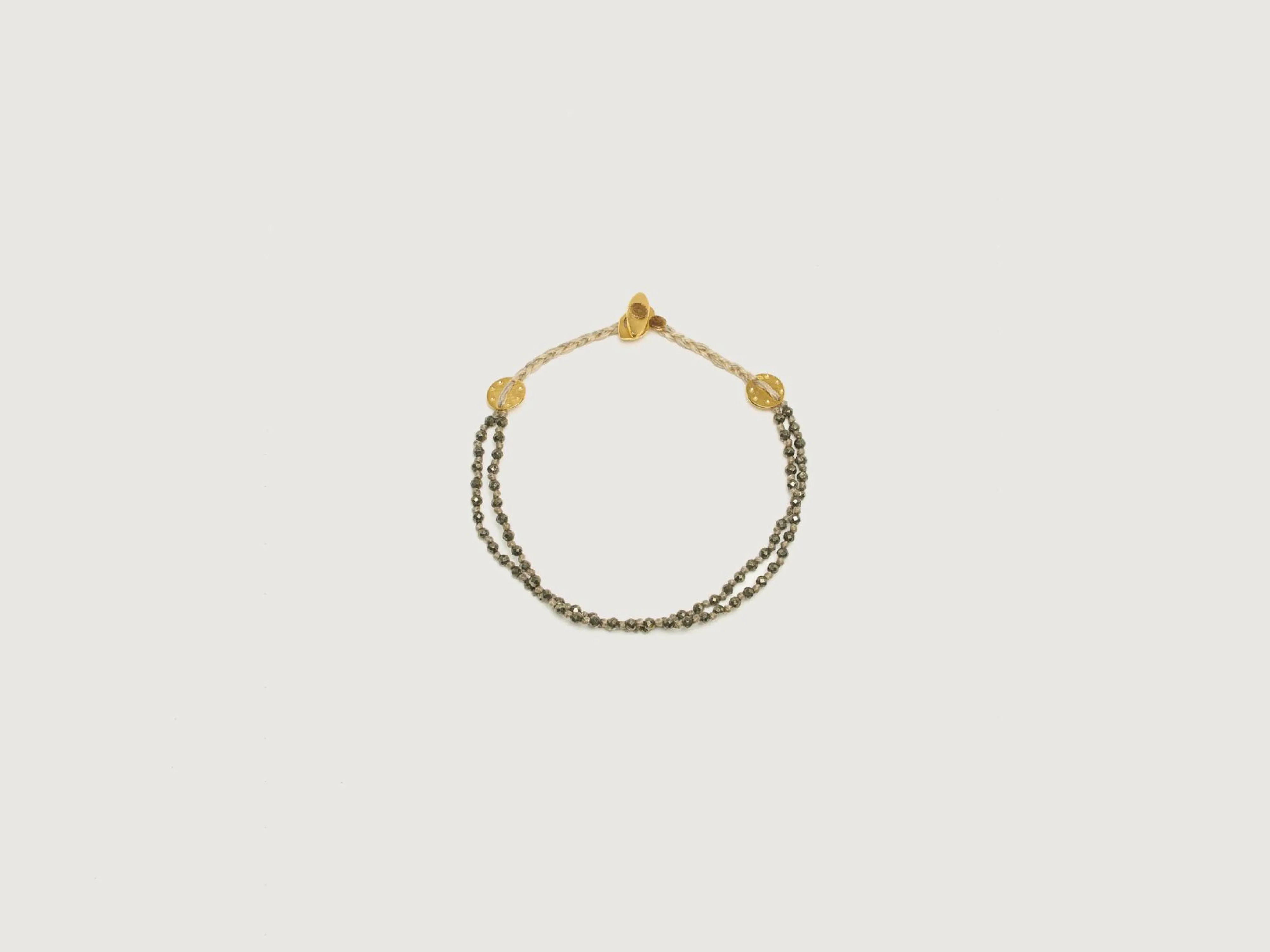 Hot Mary gaitaini MARY GAITANI Double Strand Pyrite Bracelet