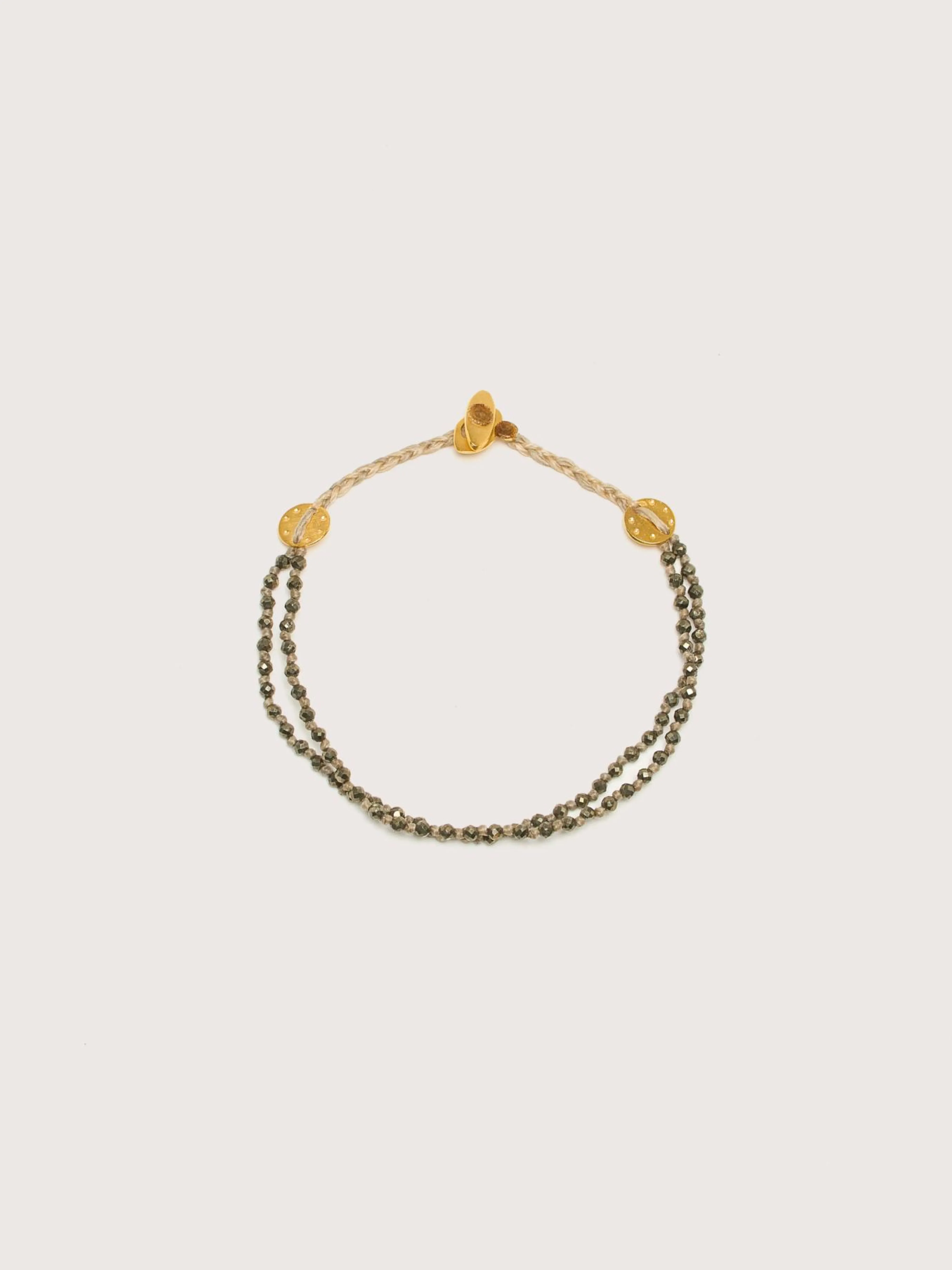 Hot Mary gaitaini MARY GAITANI Double Strand Pyrite Bracelet