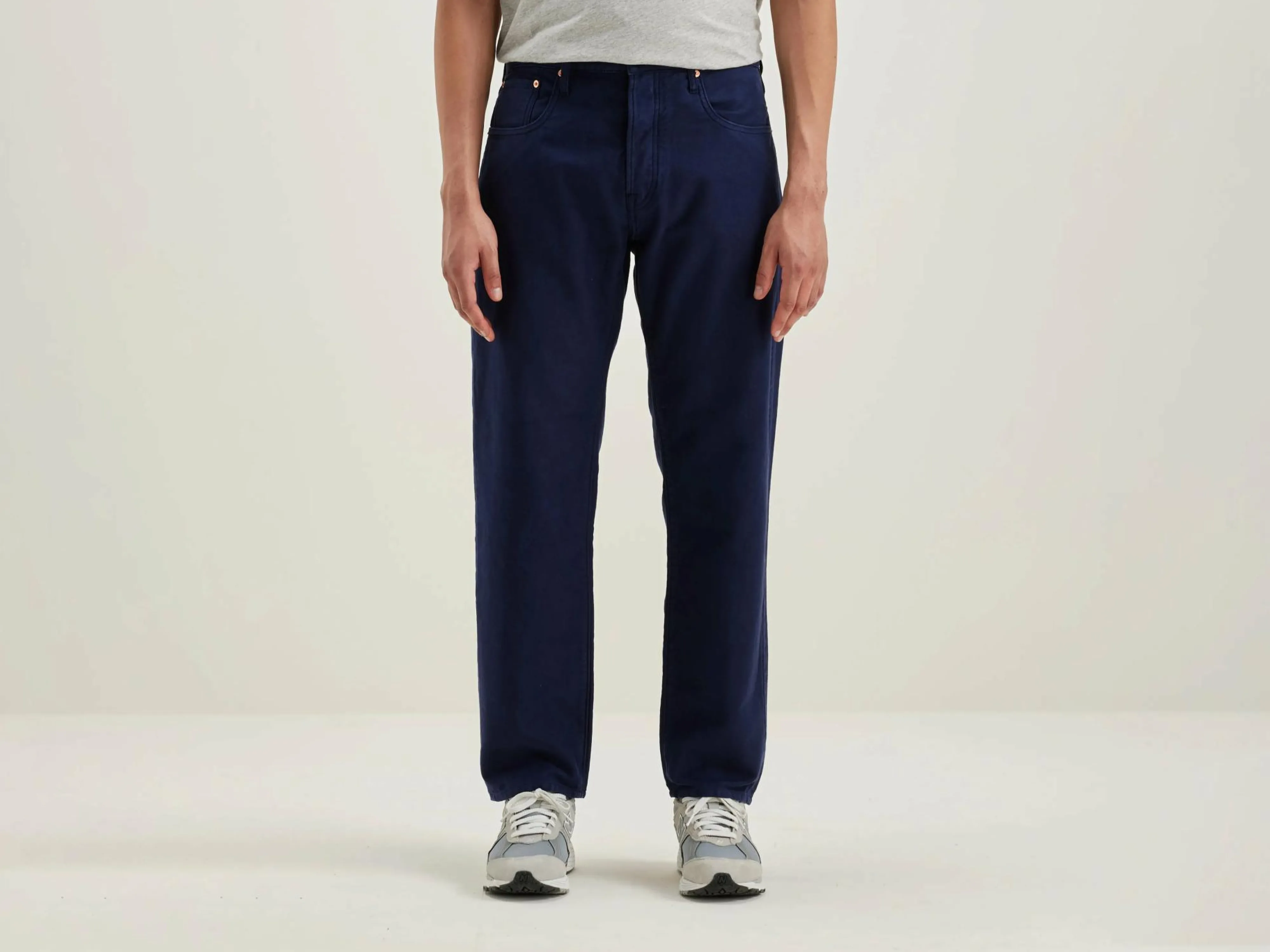 Shop Bellerose Percy Dad-style Broek Ink