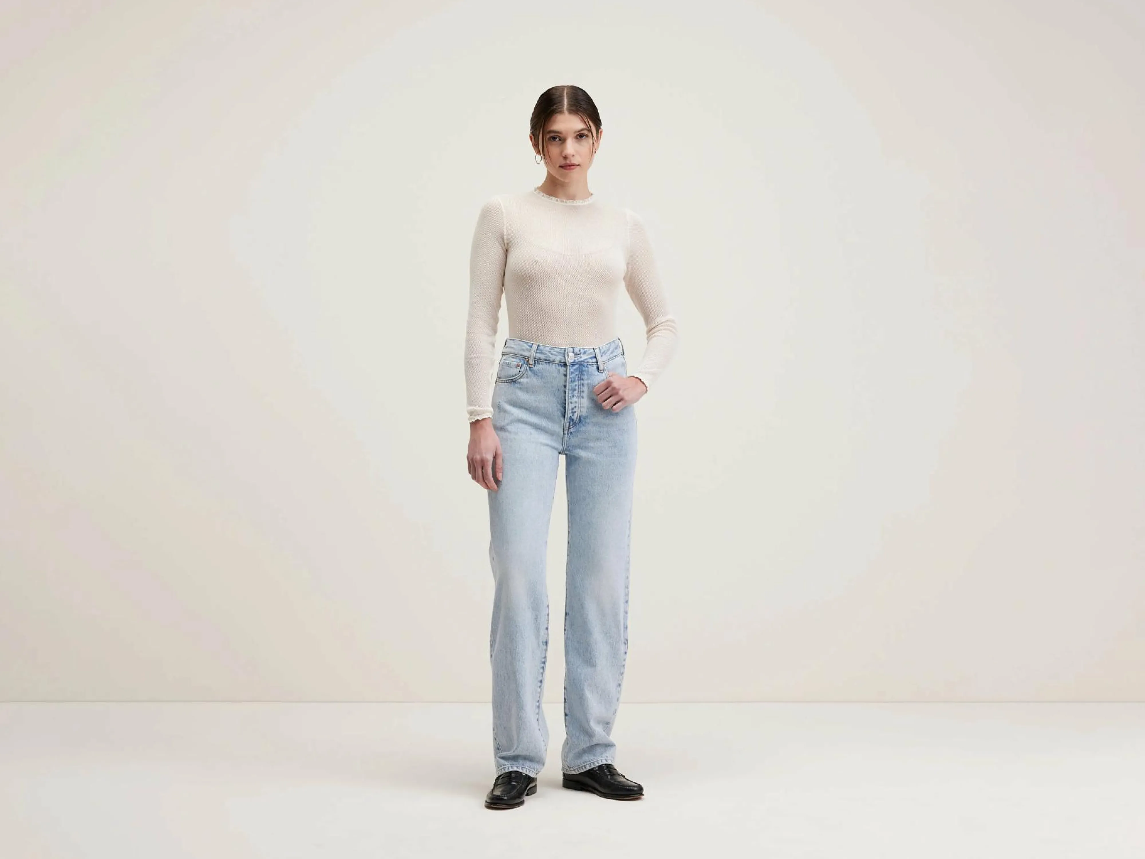 Shop Bellerose Pony Lange Rechte Jeans Used light blue