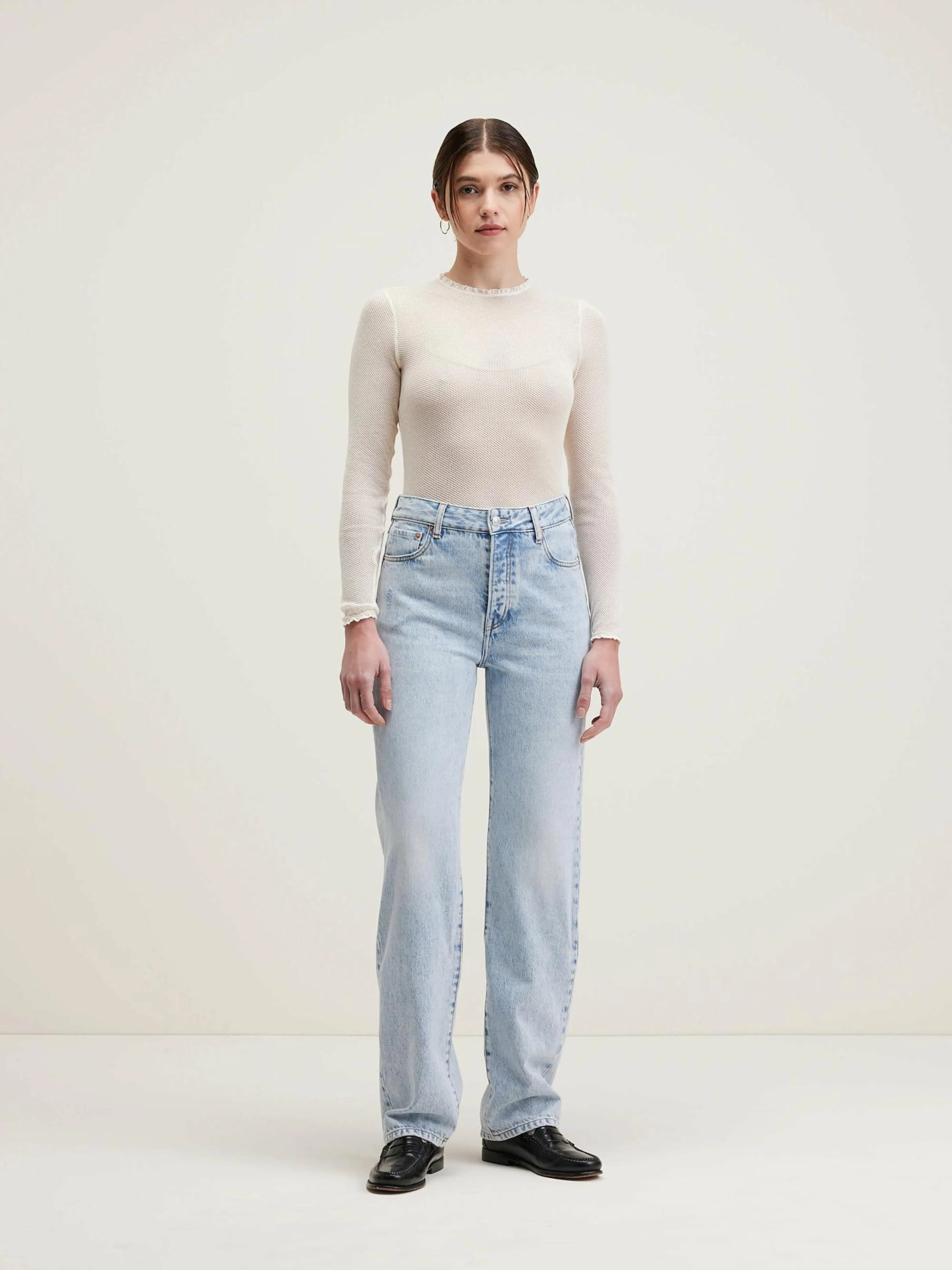 Shop Bellerose Pony Lange Rechte Jeans Used light blue