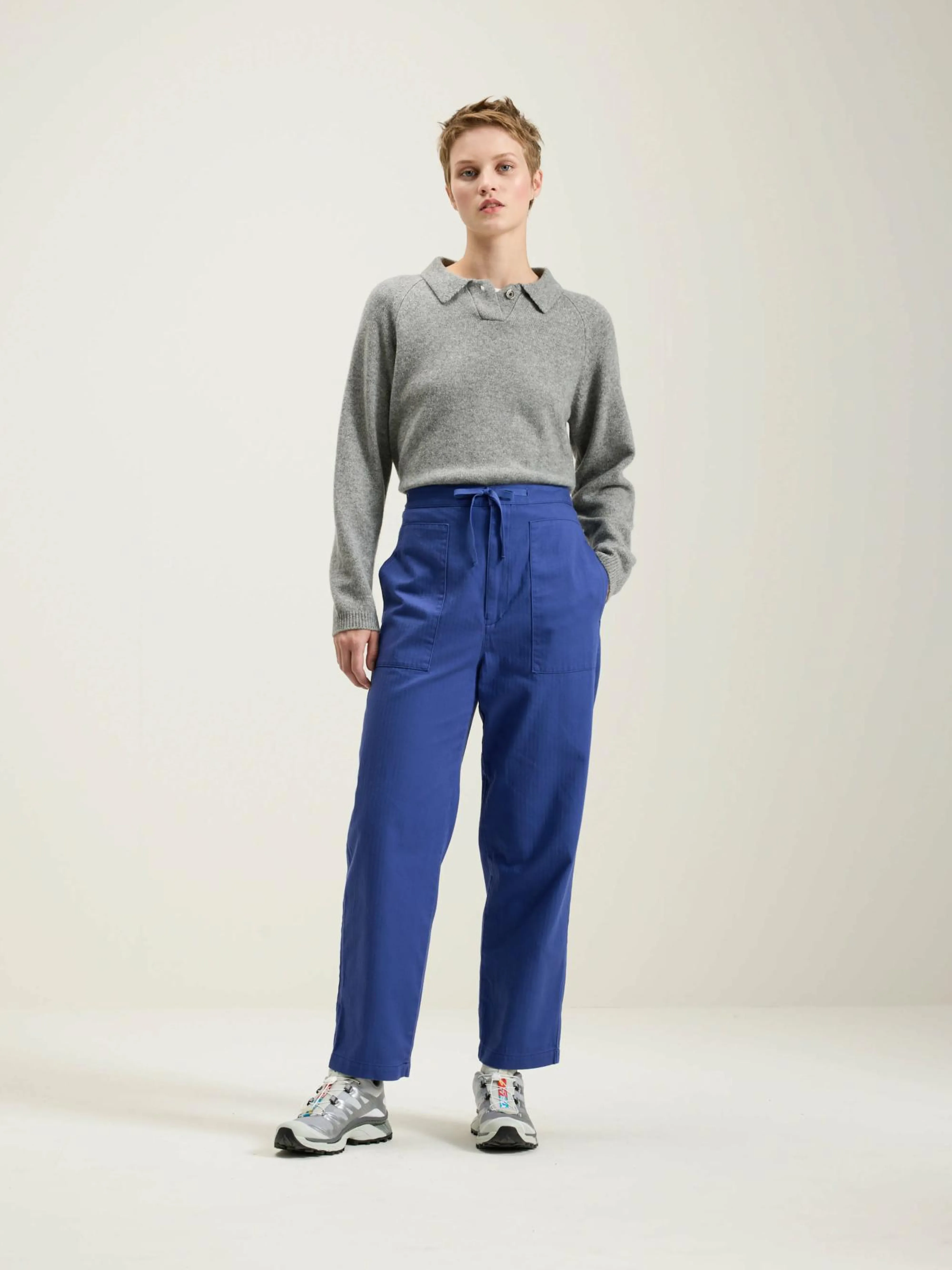 Cheap Sarahwear Herringbone Tapered Broek