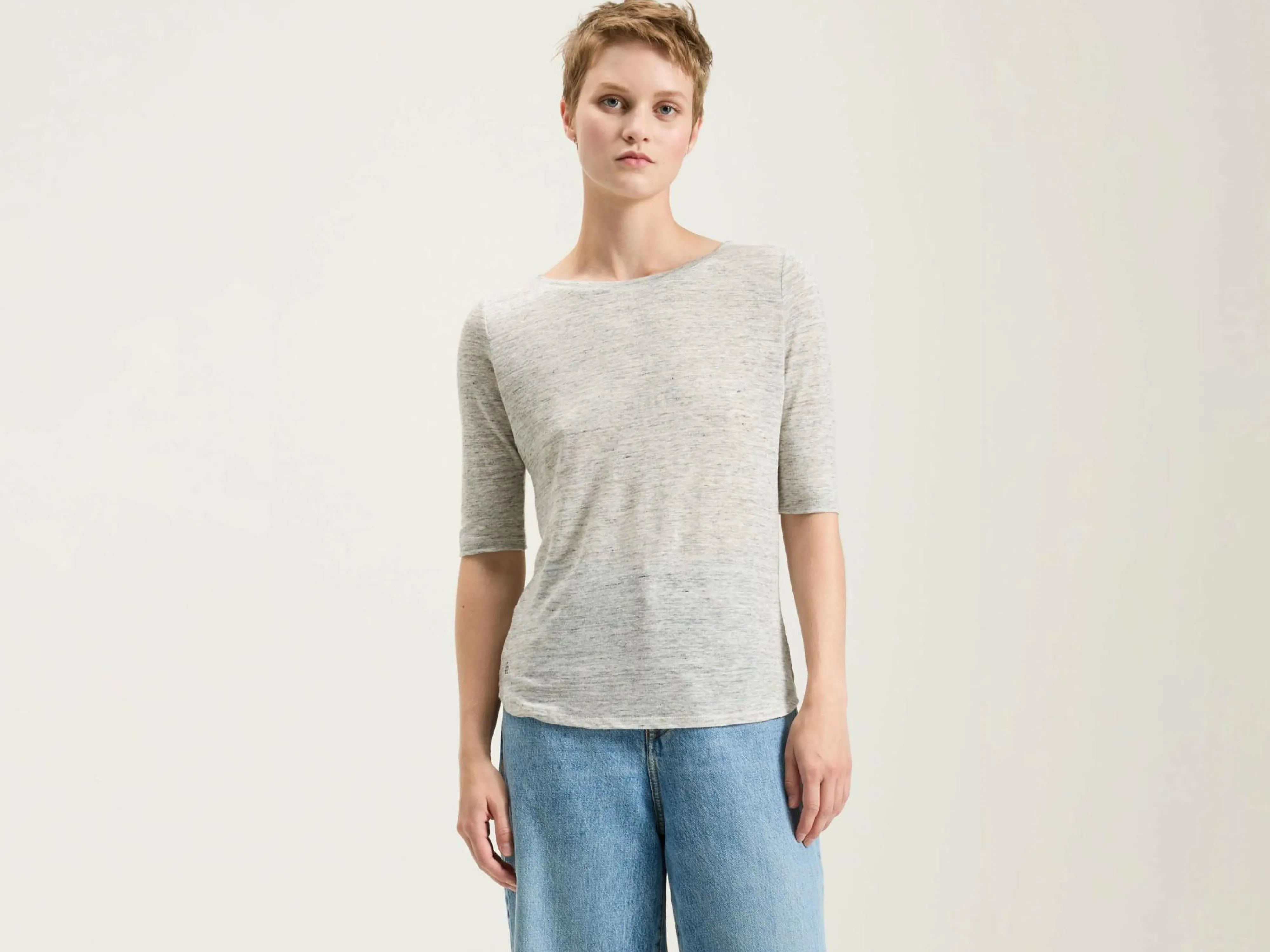 Hot Bellerose Seas Slim T-shirt Heather grey