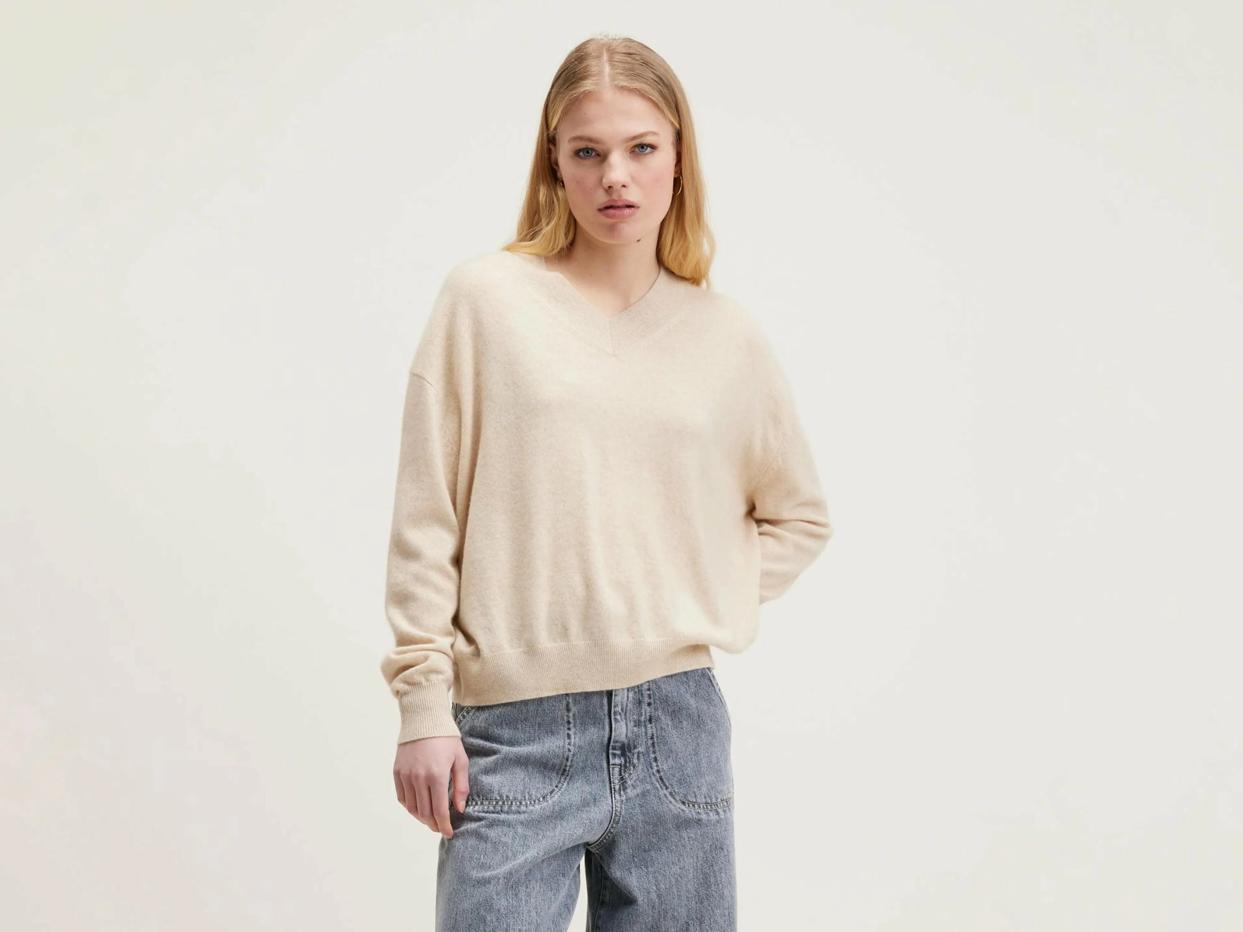 Shop Bellerose Slax Kasjmier Trui Oatmeal