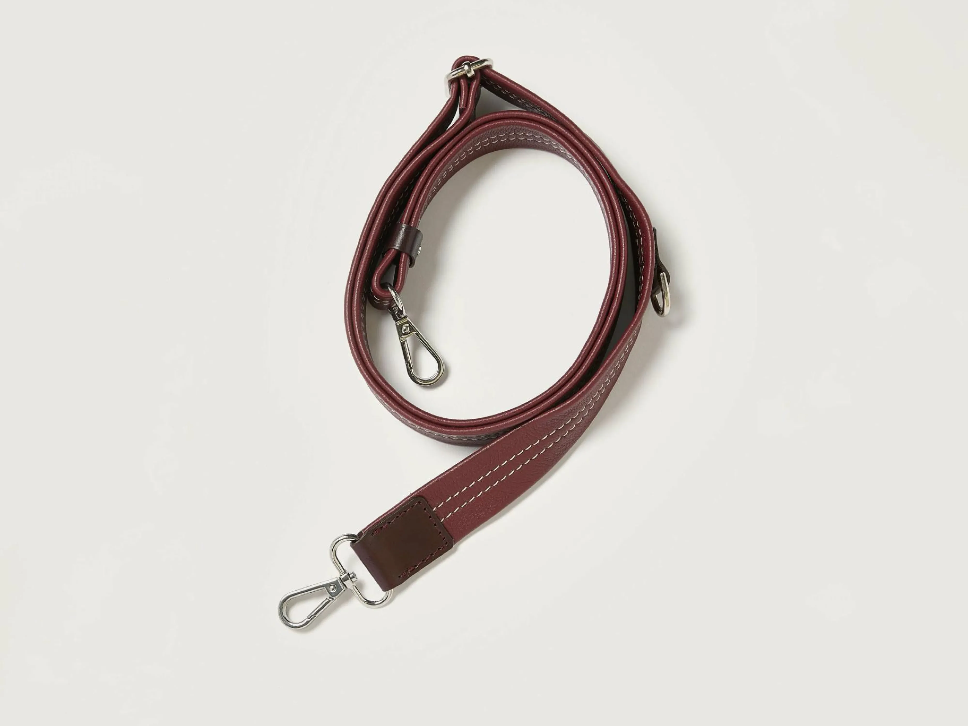 Outlet Bellerose Sogo Verstelbare Leren Strap Bordeaux