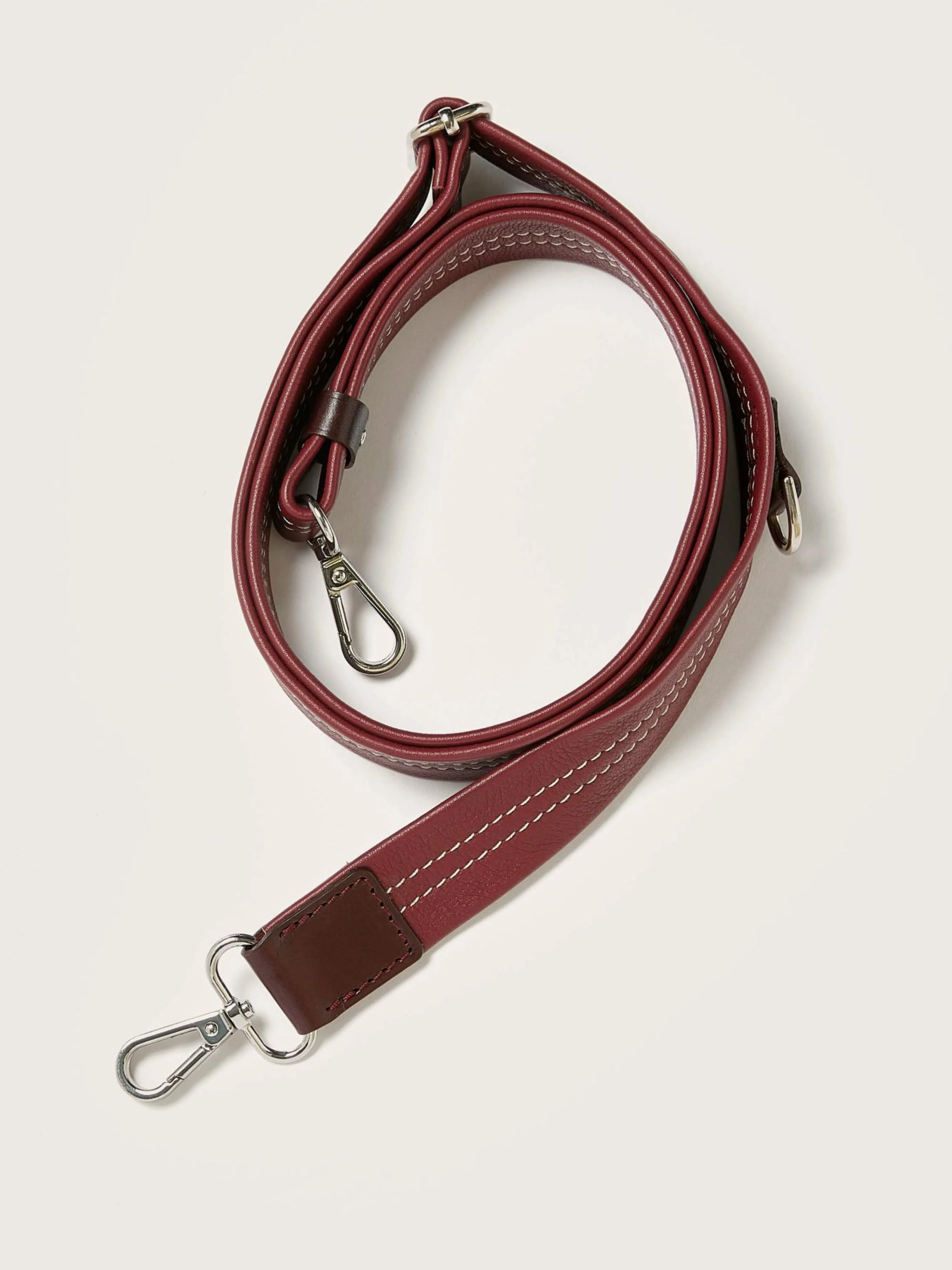 Outlet Bellerose Sogo Verstelbare Leren Strap Bordeaux