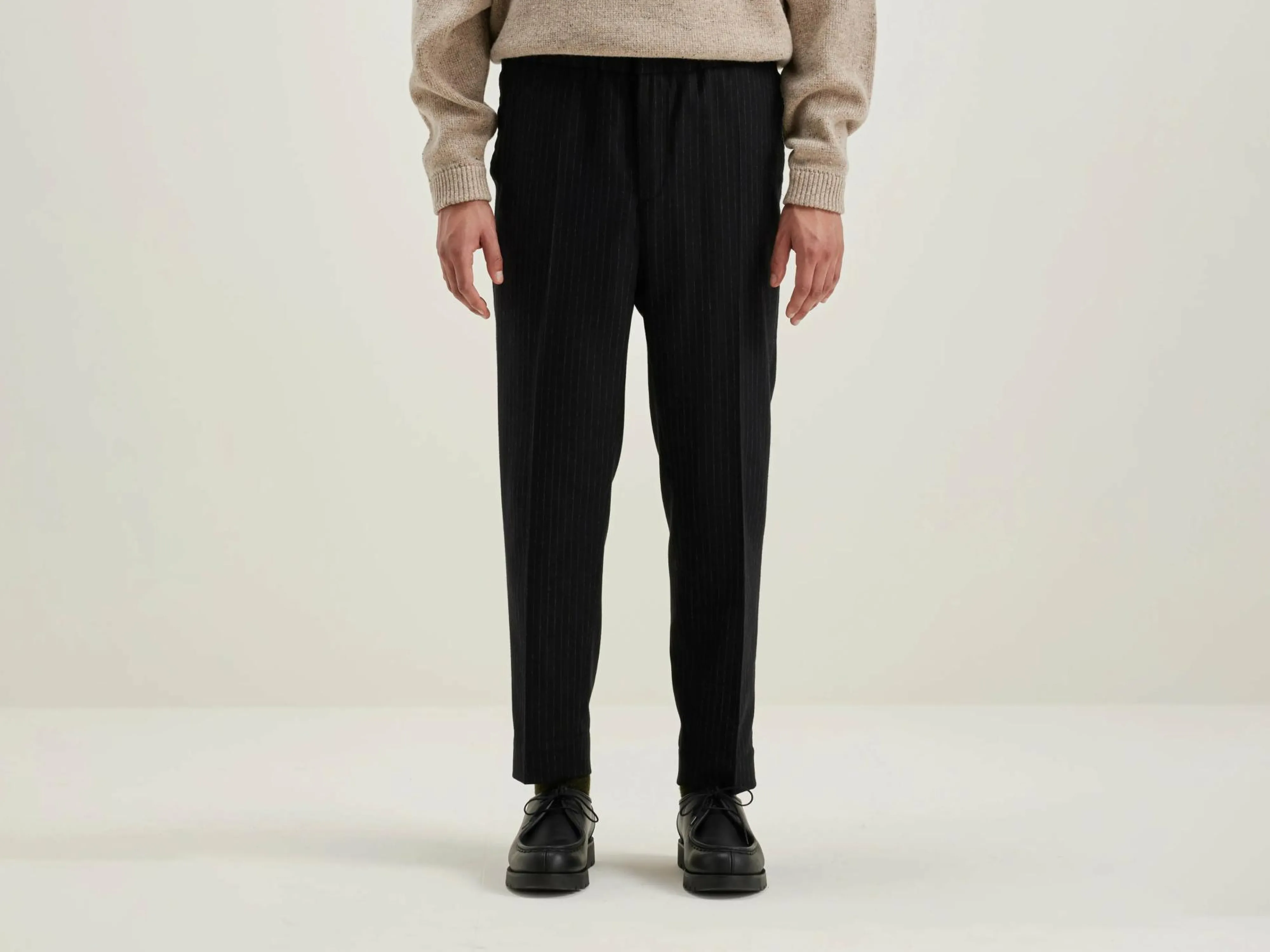 Online Bellerose Stanford Tapered Broek Black beauty