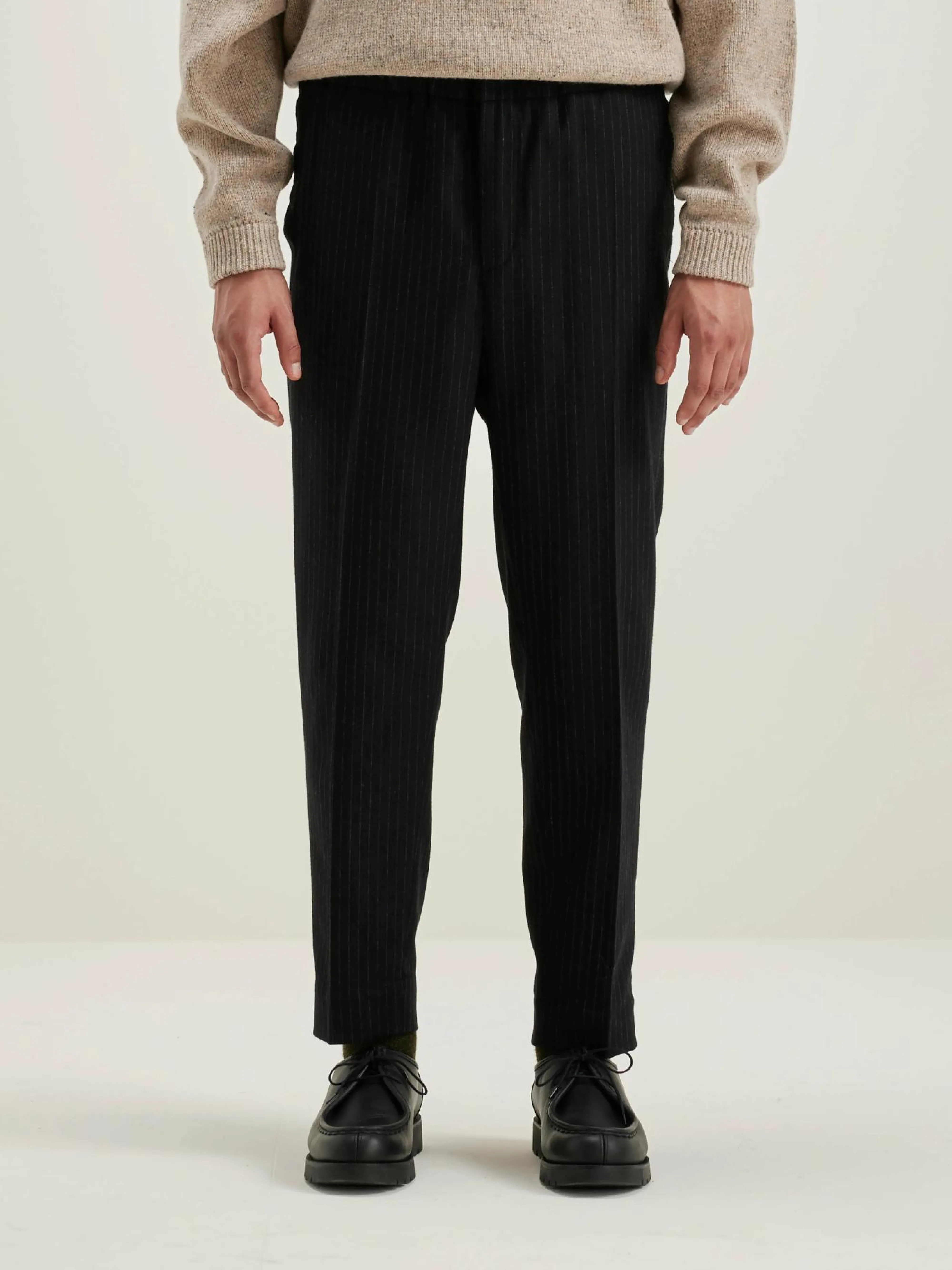 Online Bellerose Stanford Tapered Broek Black beauty