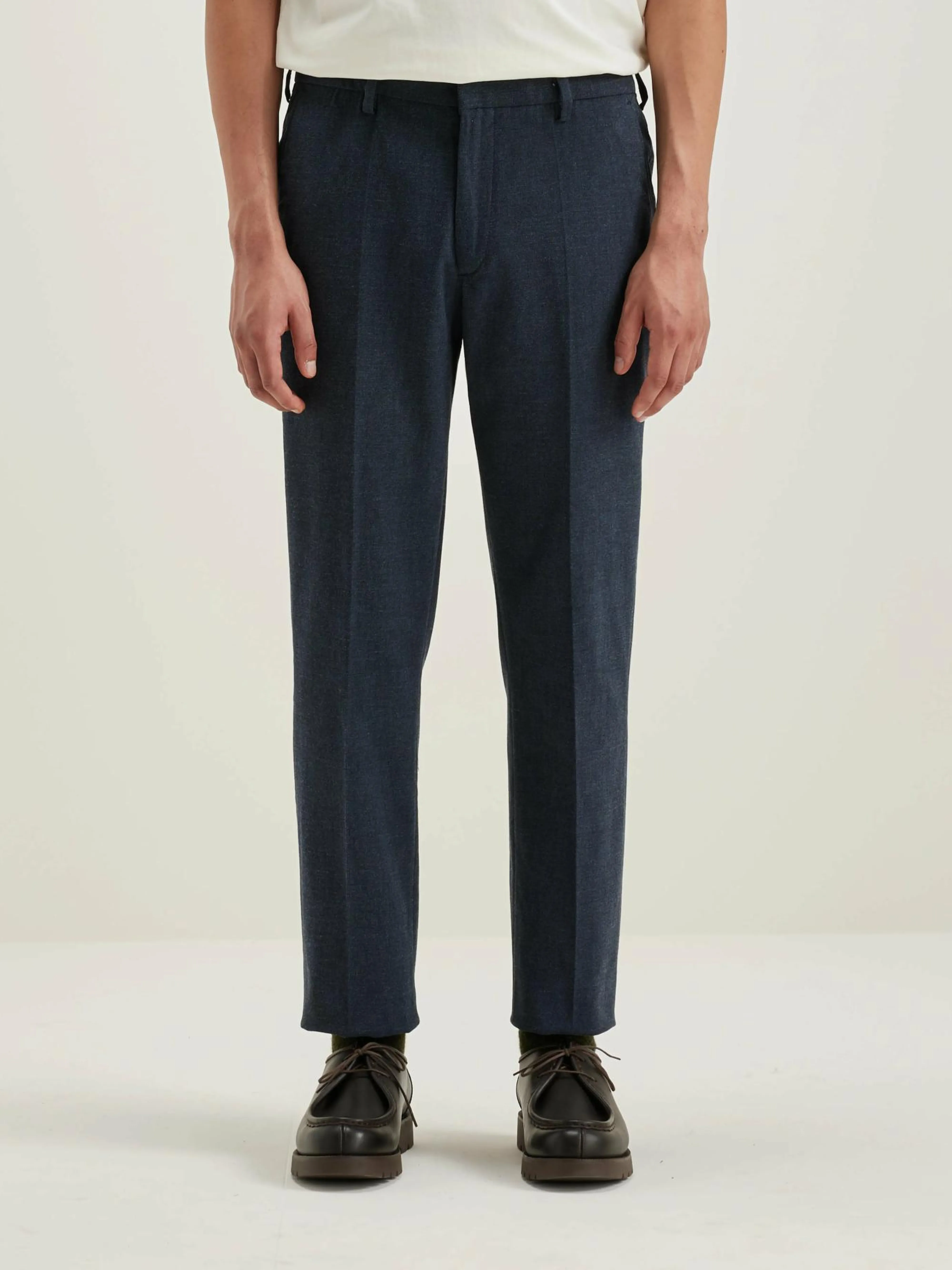 Sale Bellerose Stanley Slim Broek Navy