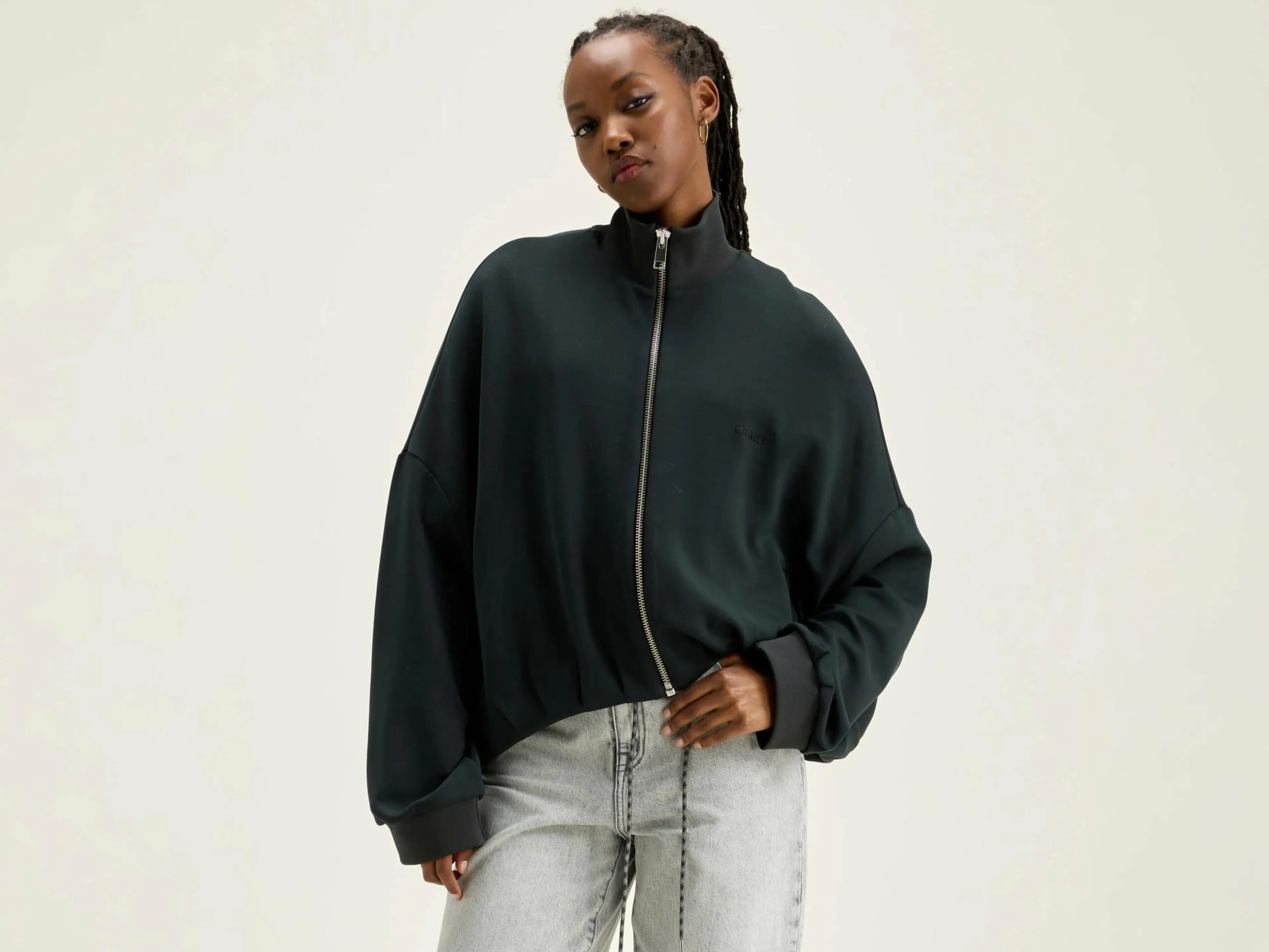 Hot Bellerose Tallis Sweatshirt Met Rits Acier