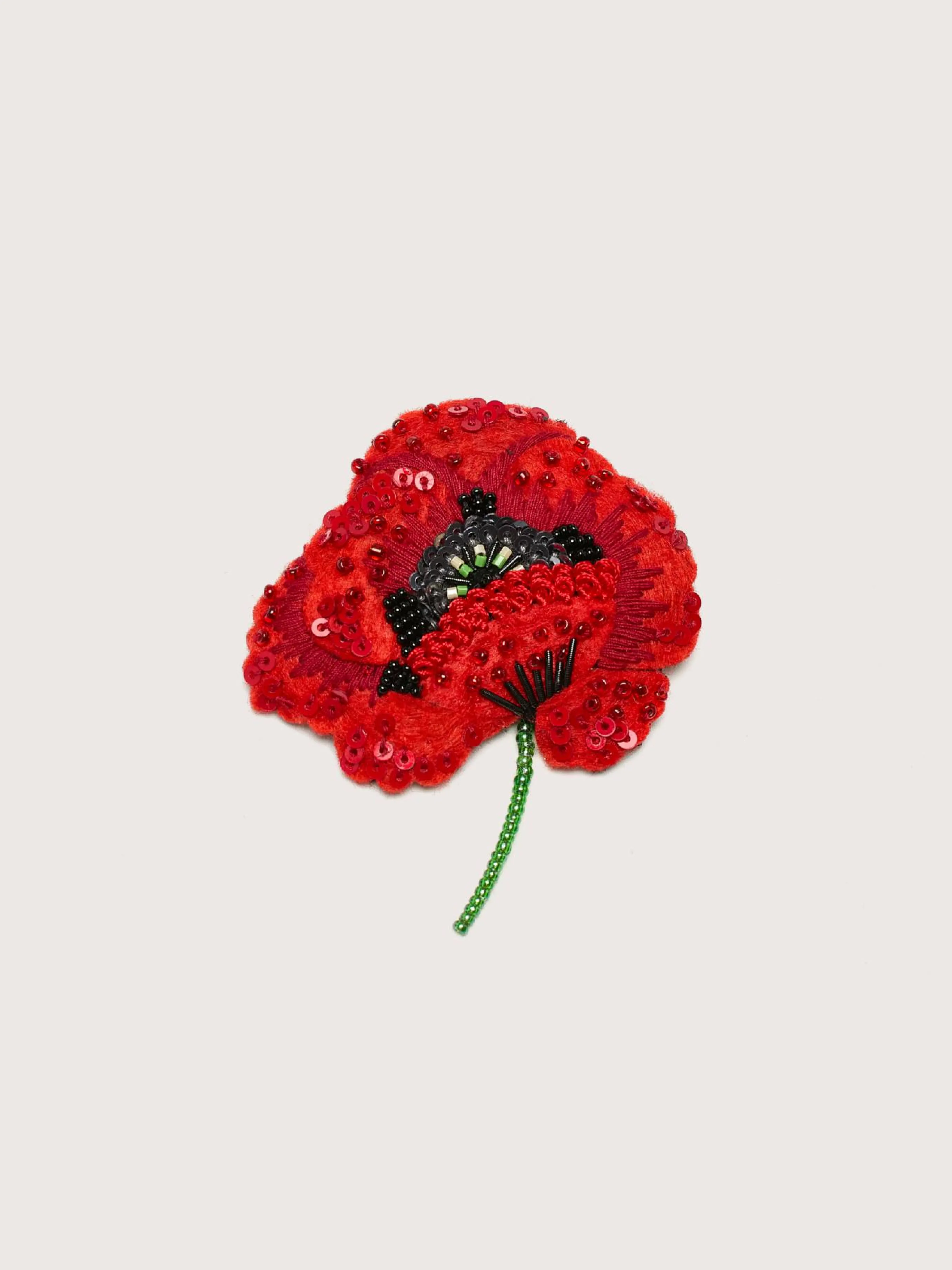 Store Trovelore Red Poppy Broche