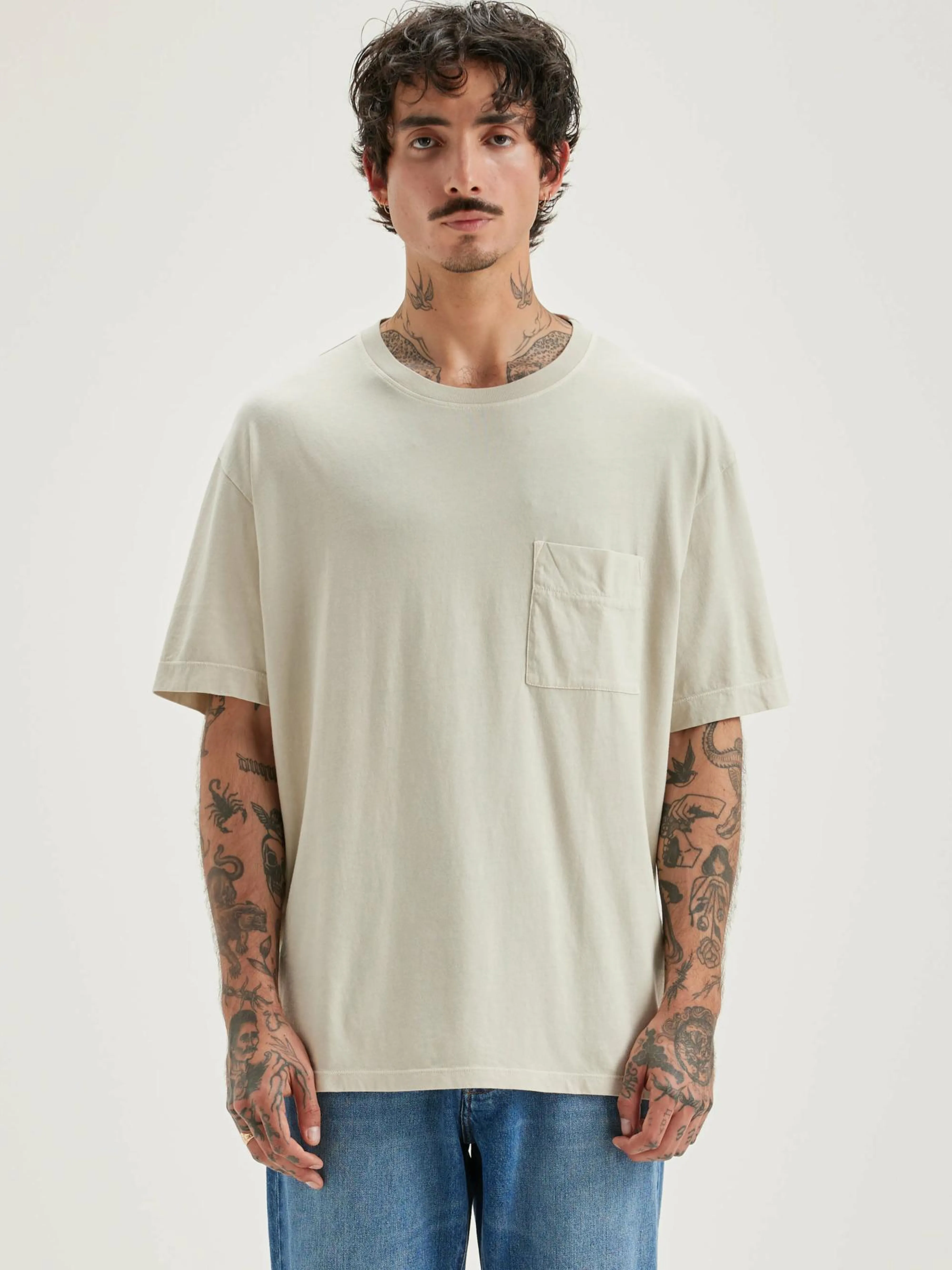 Store Bellerose Vanick Korte Mouwen T-shirt Sand