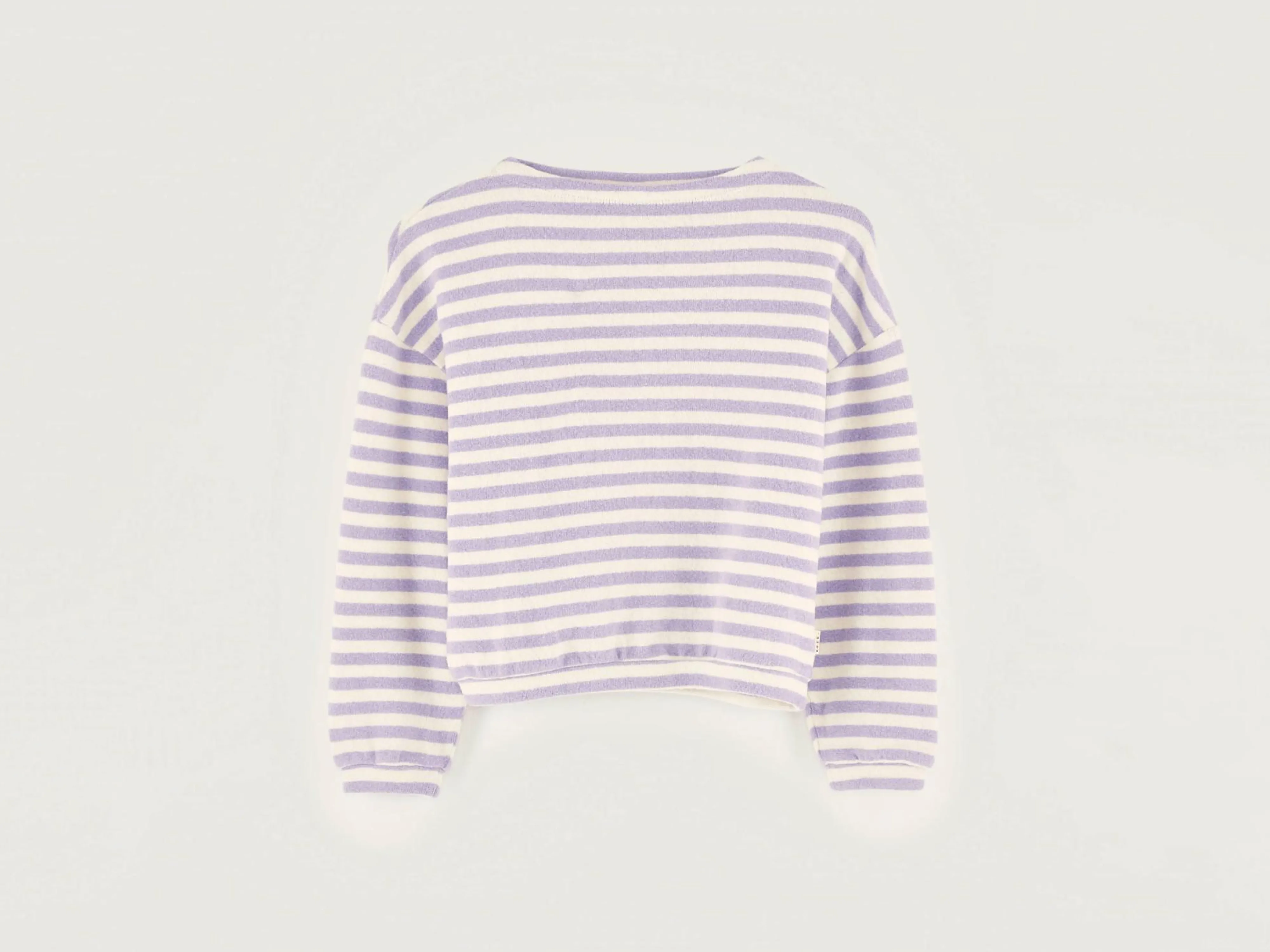 Sale Bellerose Vaso Lange Mouwen T-shirt Bonbon / Ecru