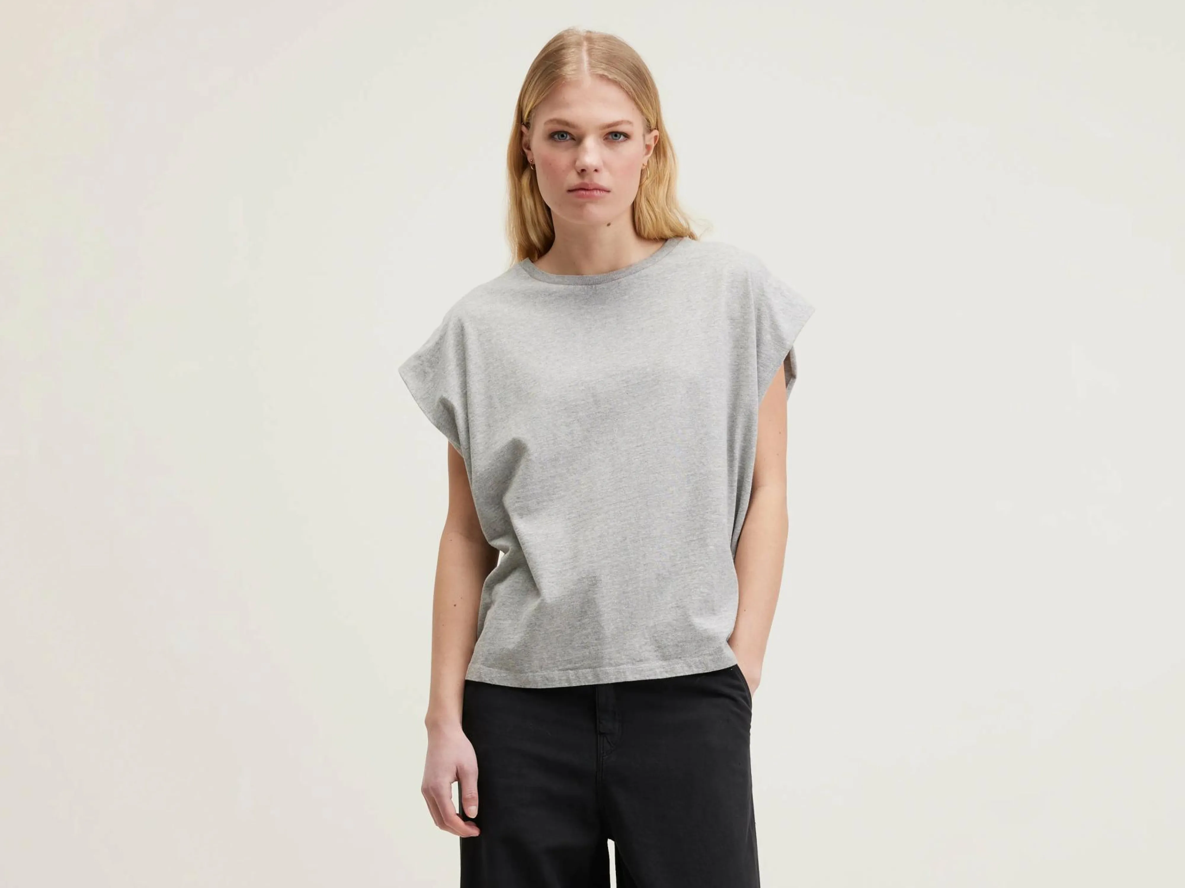 Best Sale Bellerose Vice Ronde-hals T-shirt Heather grey