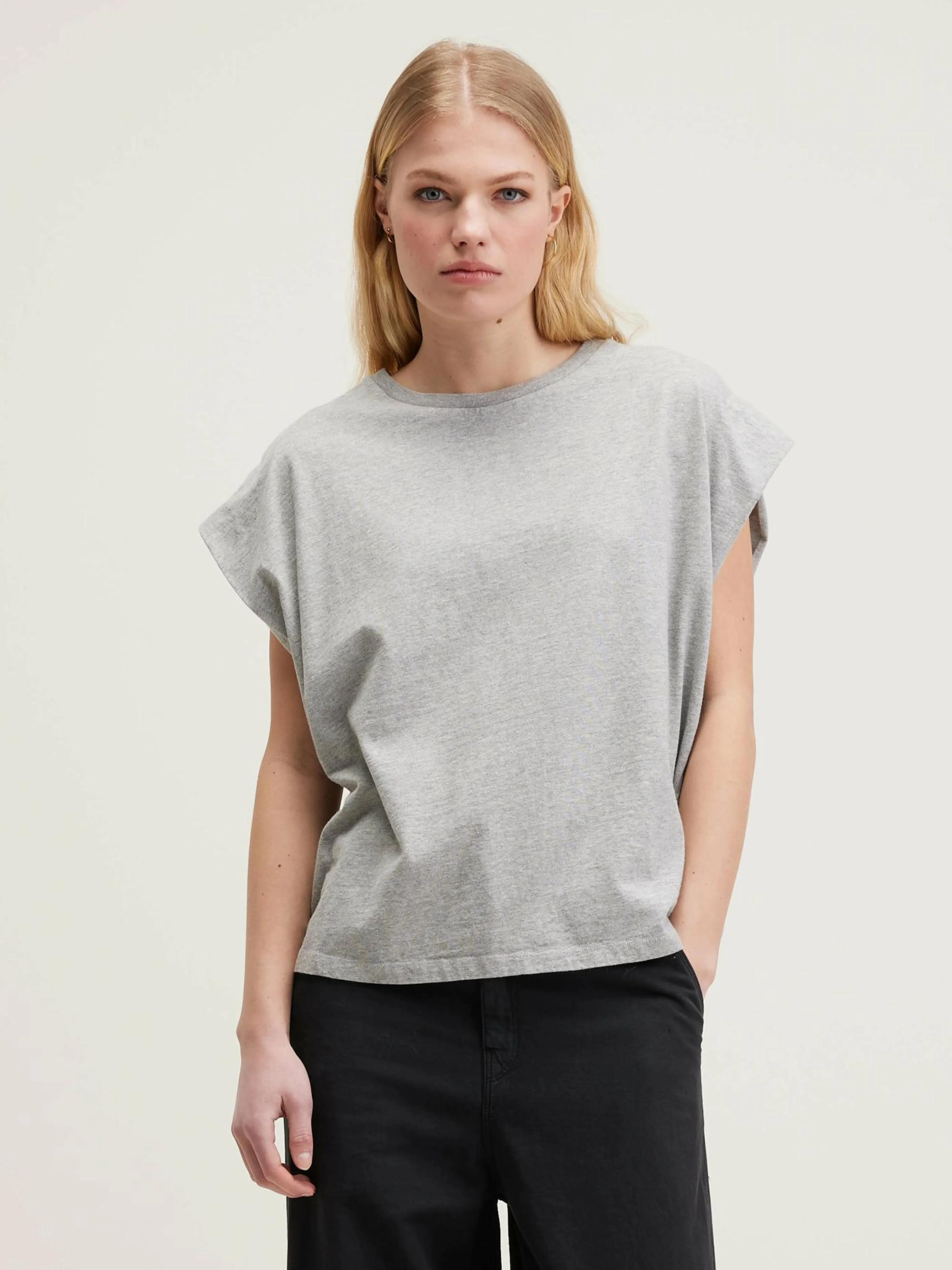 Best Sale Bellerose Vice Ronde-hals T-shirt Heather grey