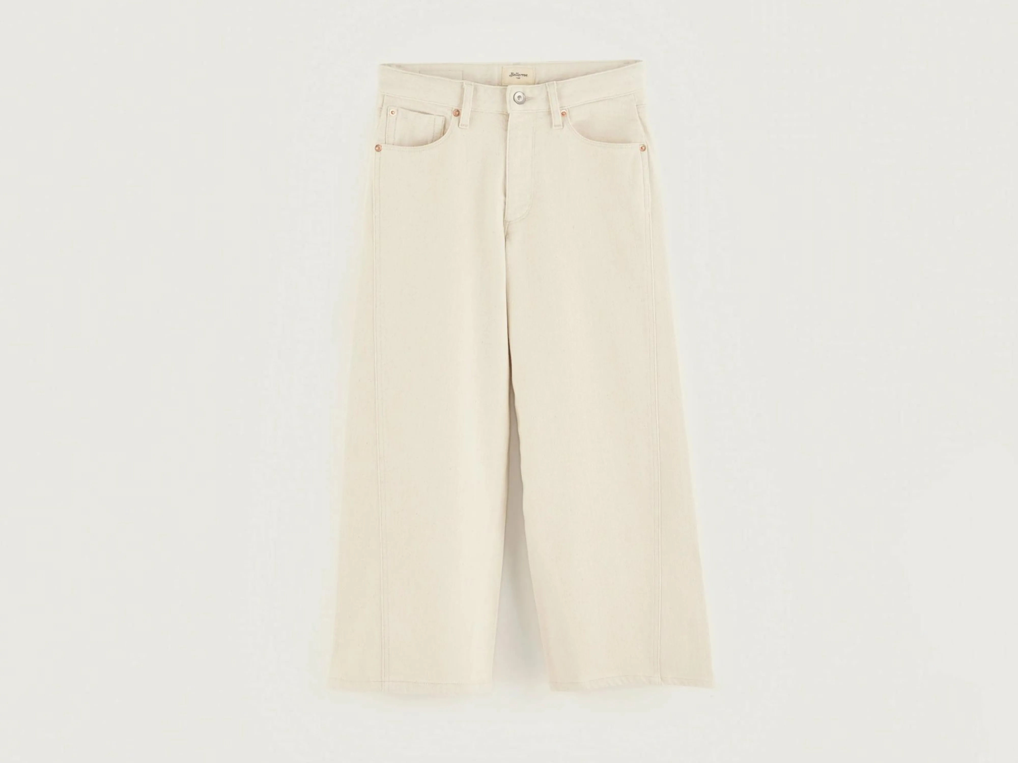 New Bellerose Wanda Flared Broek Ecru